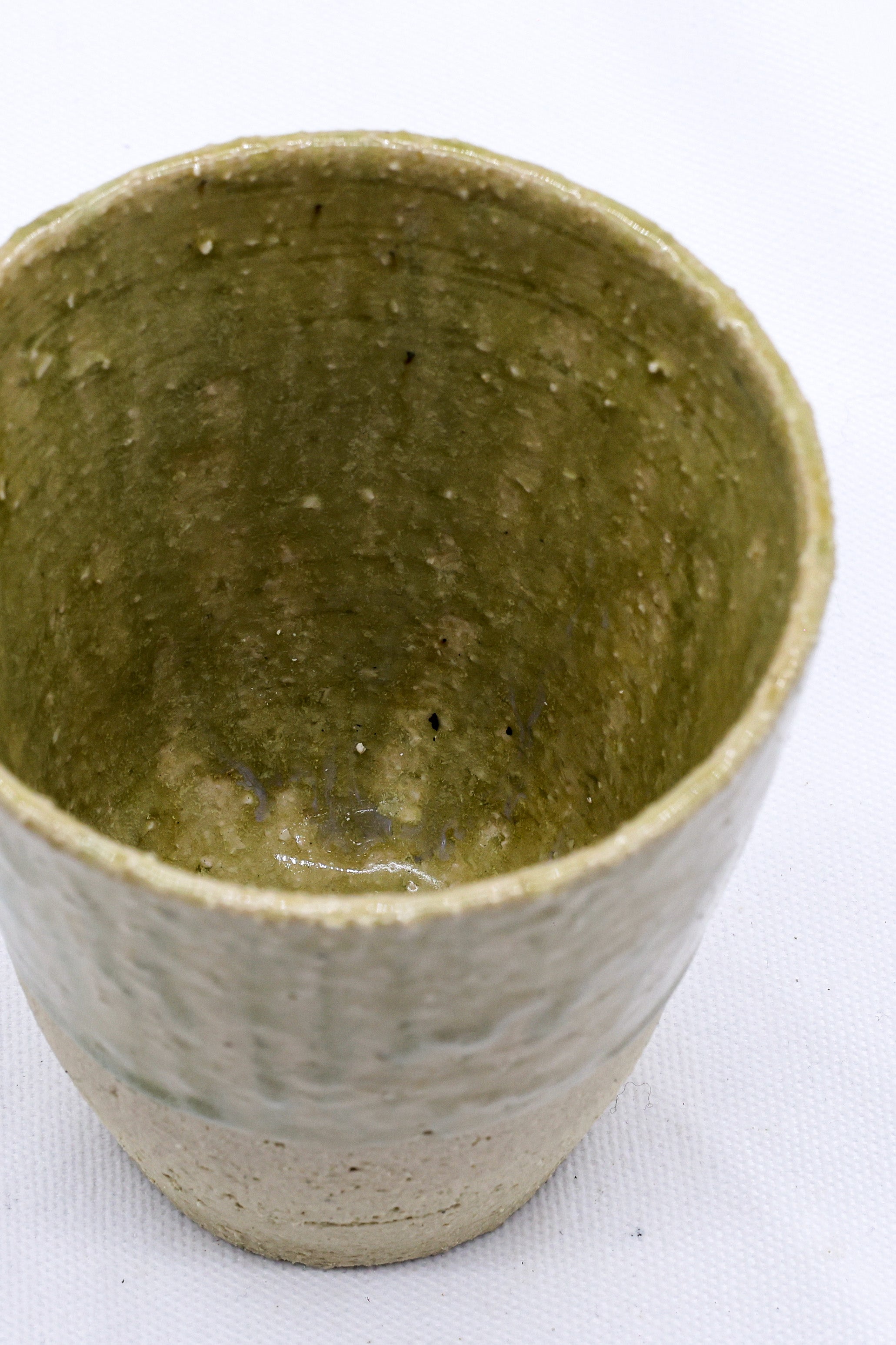 Beige Quadra Stoneware Tall Cup