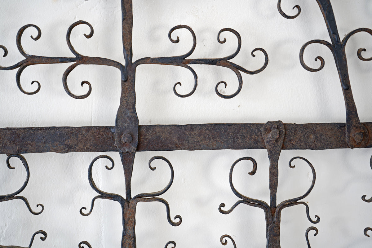 17th Century Spanish Scrollwork Iron Rack