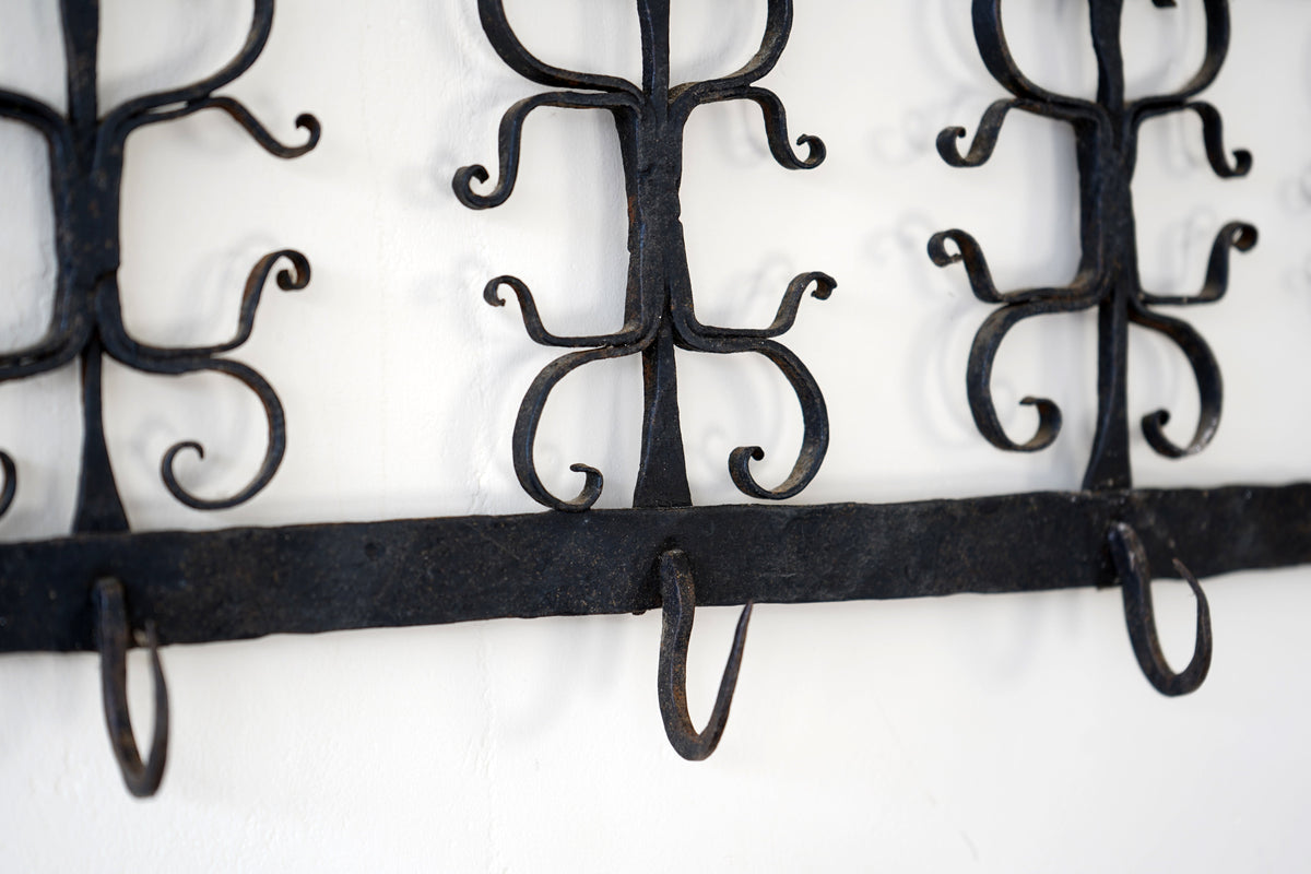 17th Century Spanish Scrollwork Iron Rack