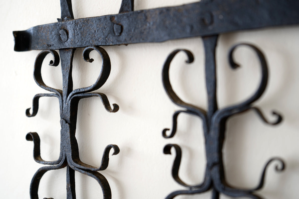 17th Century Spanish Scrollwork Iron Rack