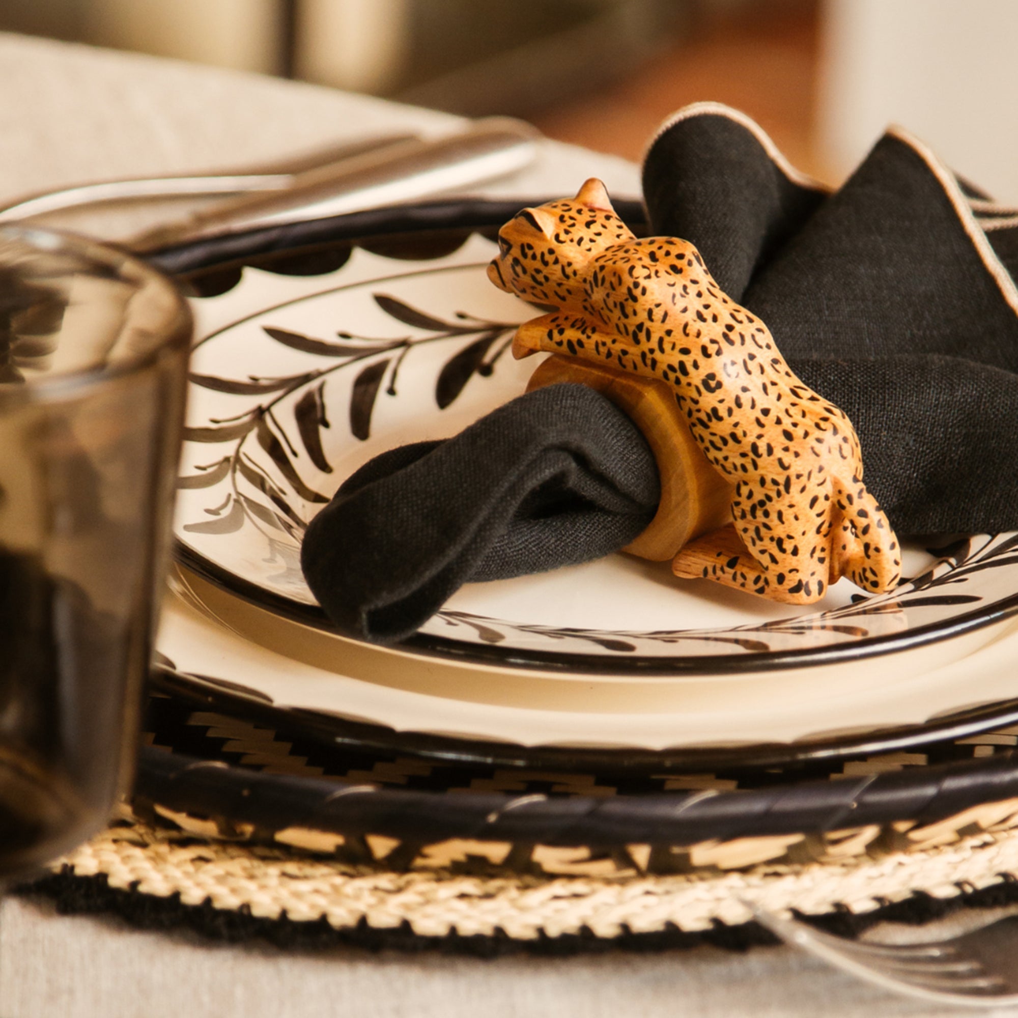 Felino Jaguar Napkin Ring