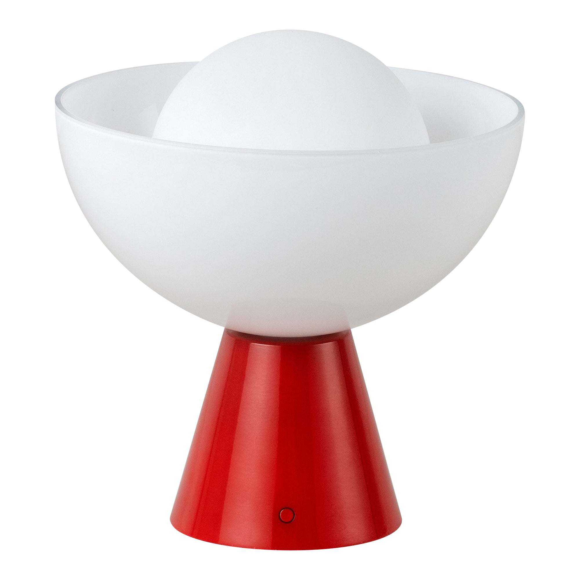 Jam red dome cordless table lamp