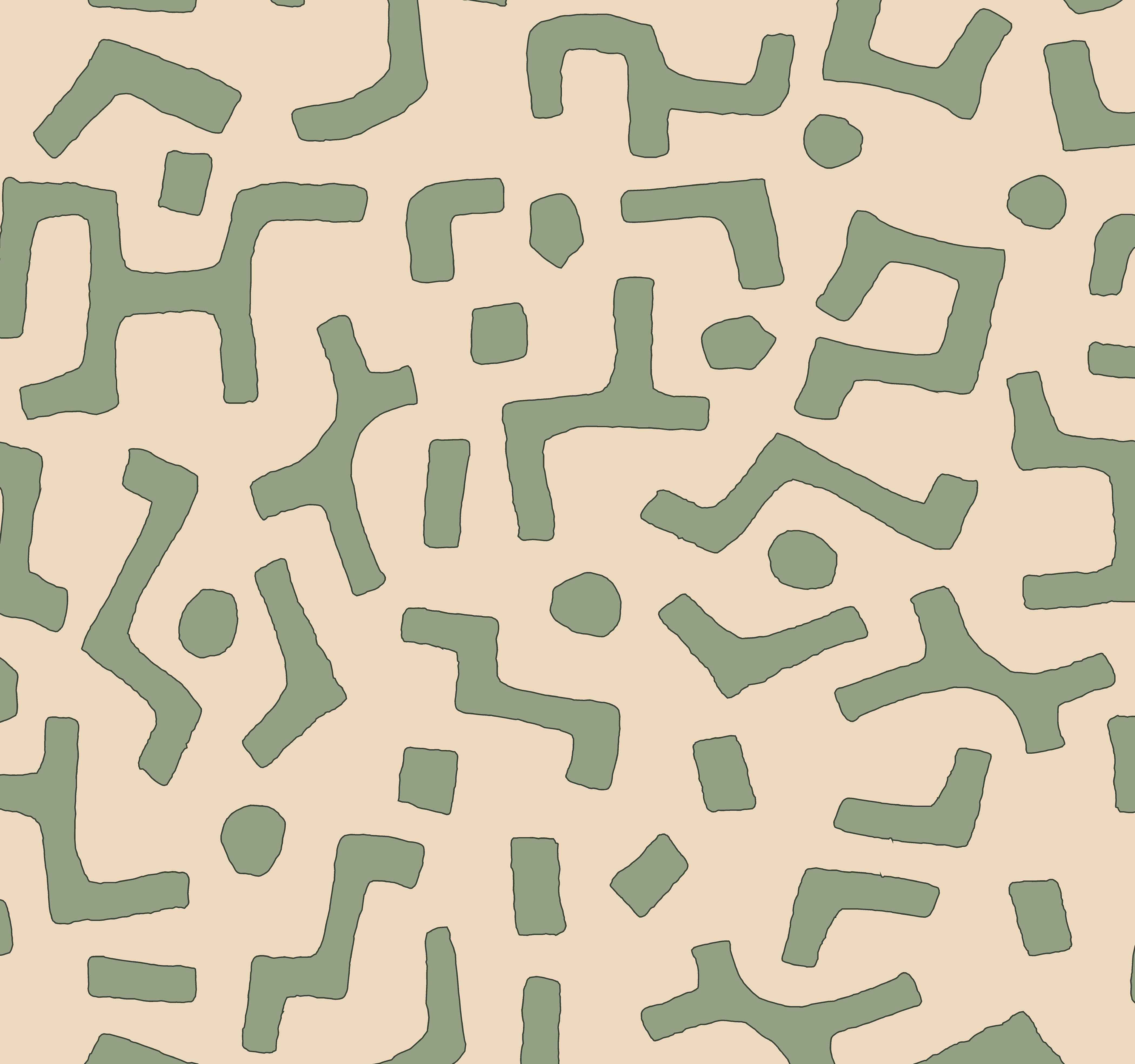 Raphia Wallpaper, Palm, Sample