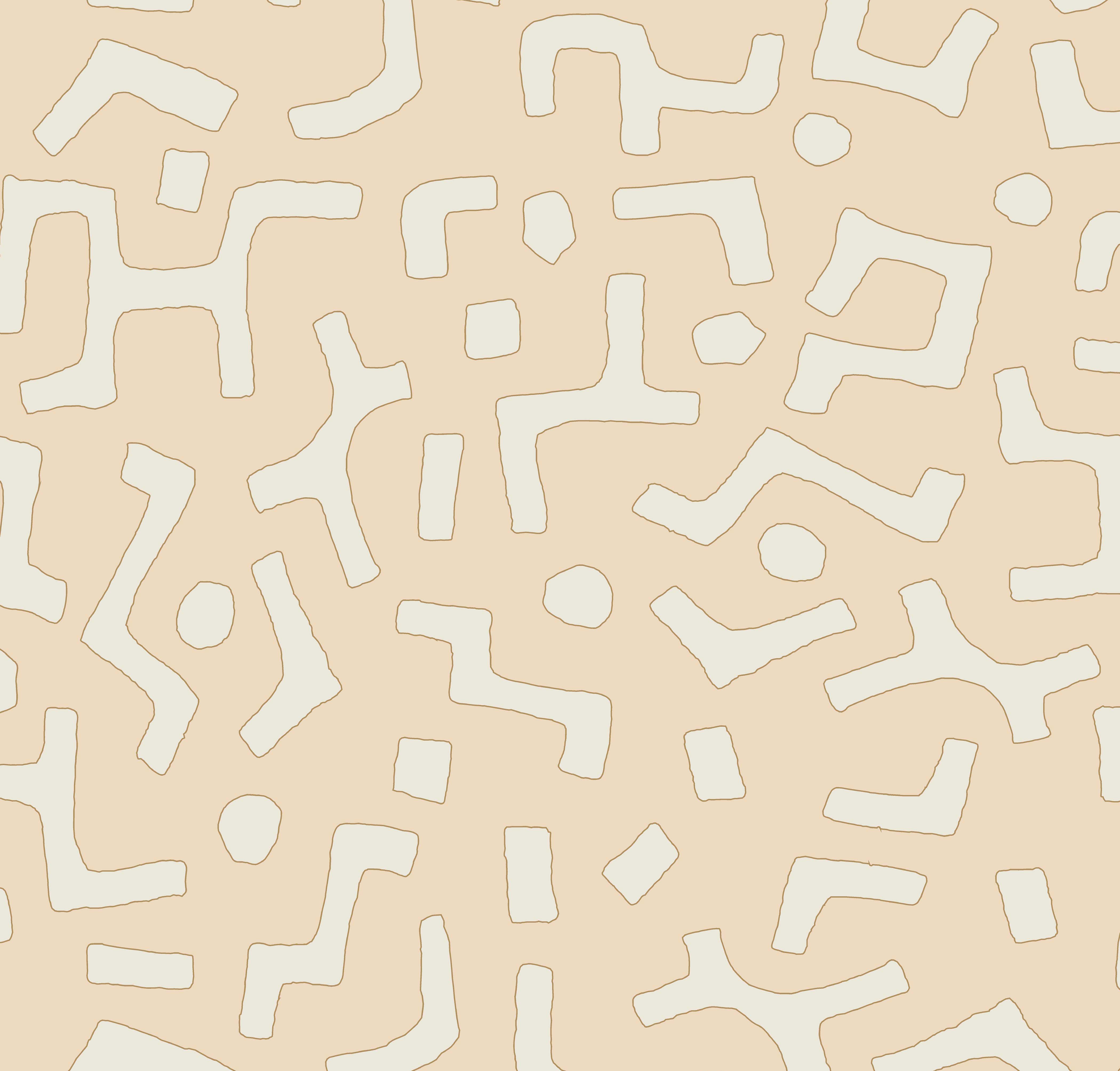 Raphia Wallpaper, Powder, Roll