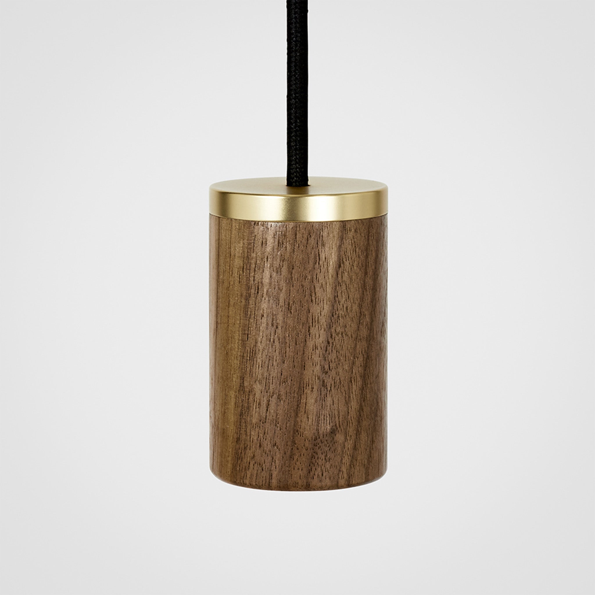 Oval Dim-to-Warm Pendant Light in Walnut