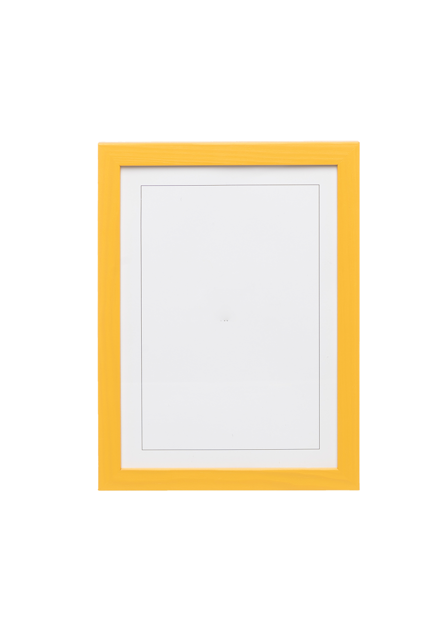Naples Yellow Wood Picture Frame