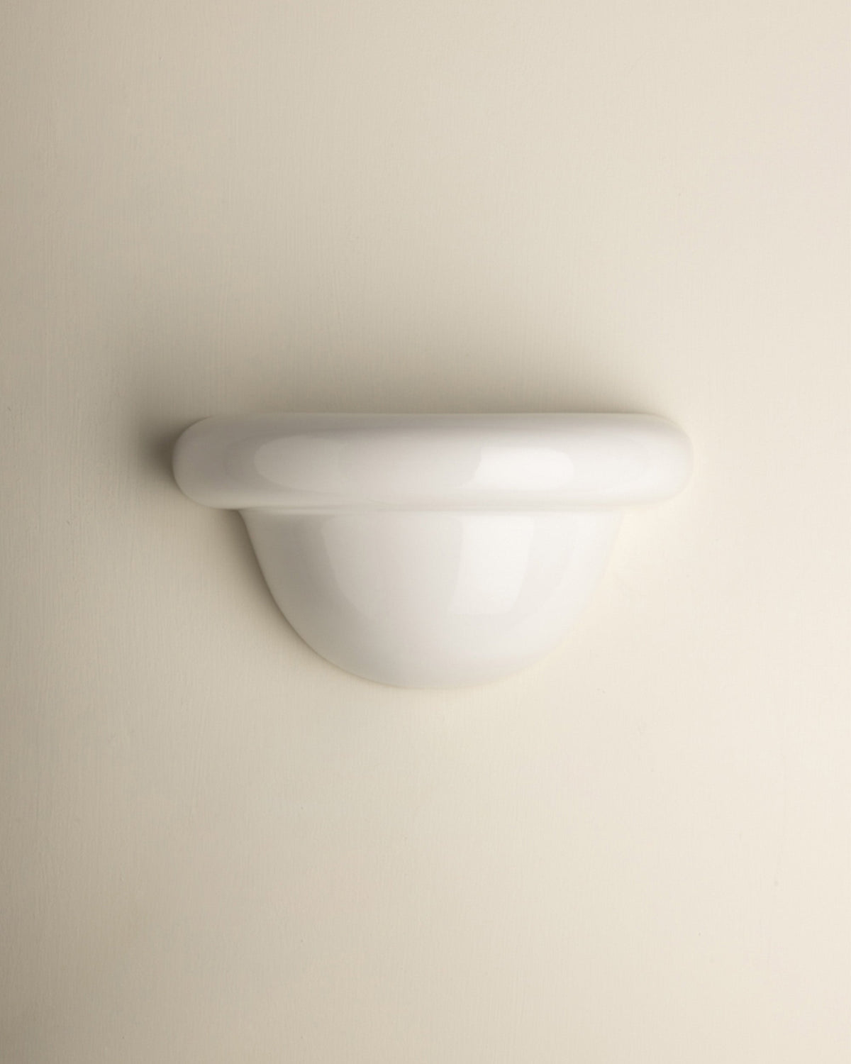 Redonda Uplight Ceramic Sconce Wall Light, White