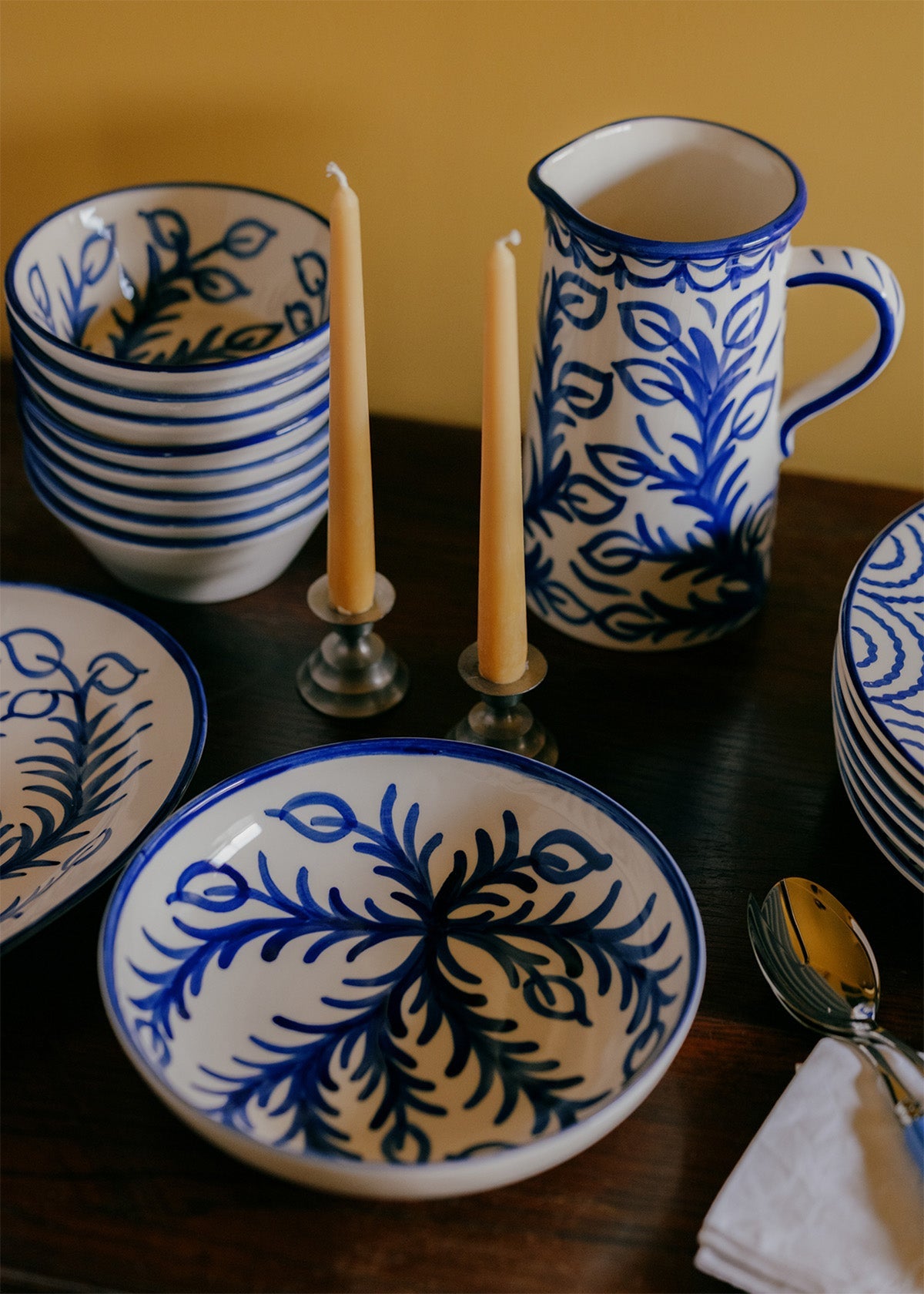Blue Vina Large Bowl