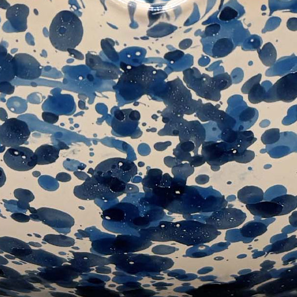 Large Splatterware Wavy Bowl