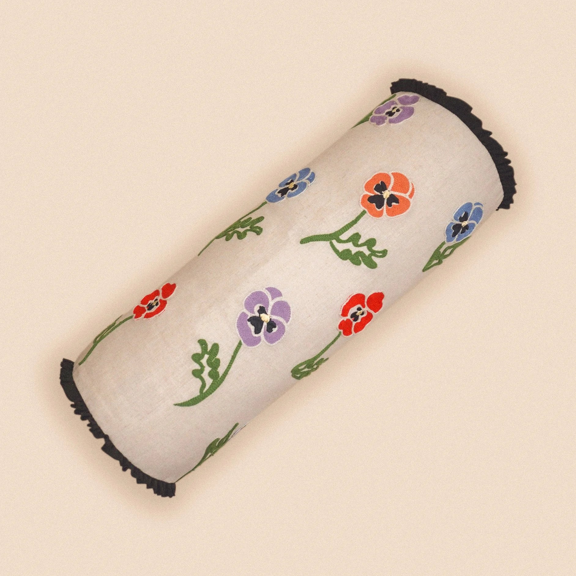 Winter Pansy Bolster