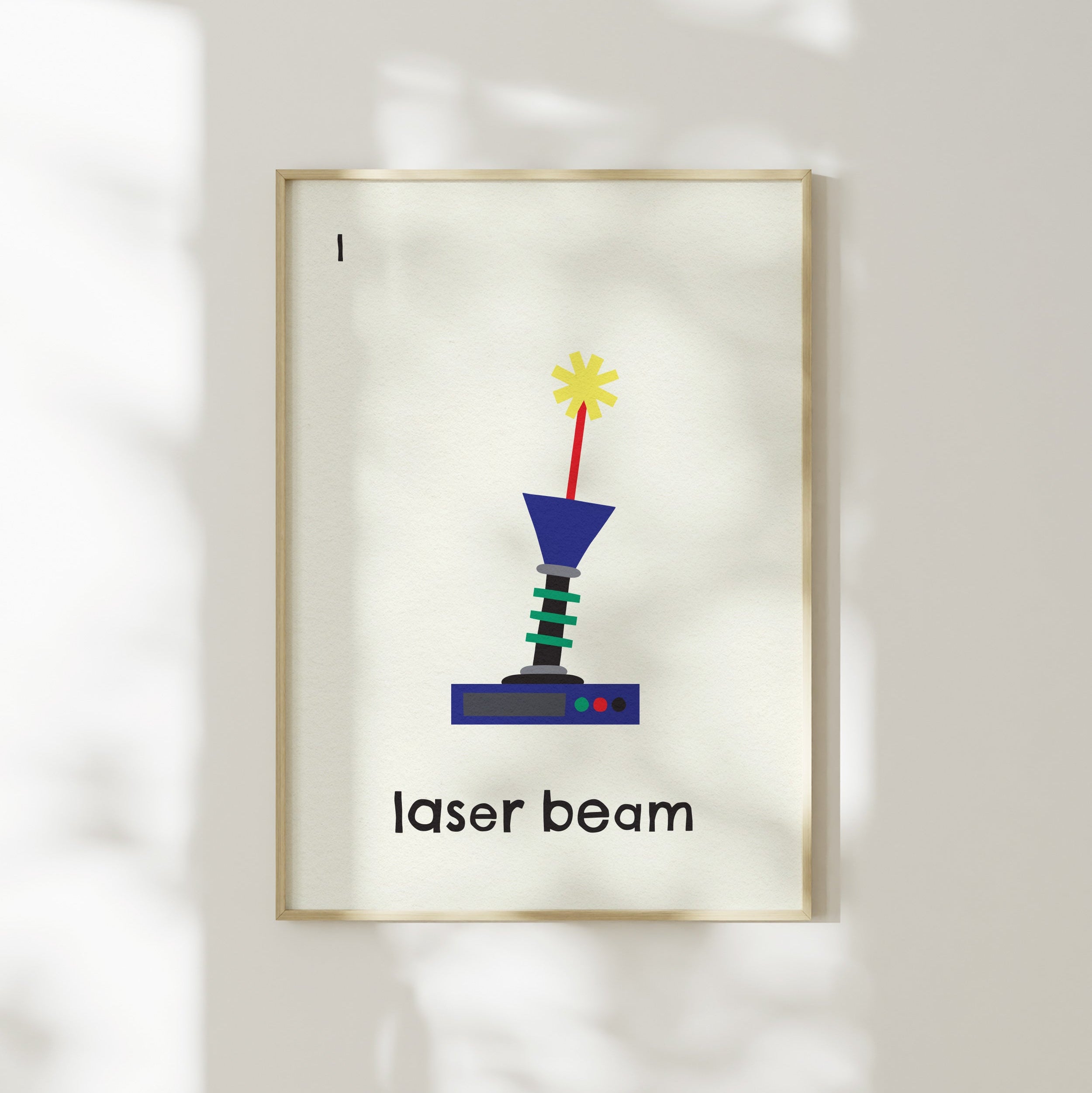 L for Laser Beam | Giclée Fine Art Print