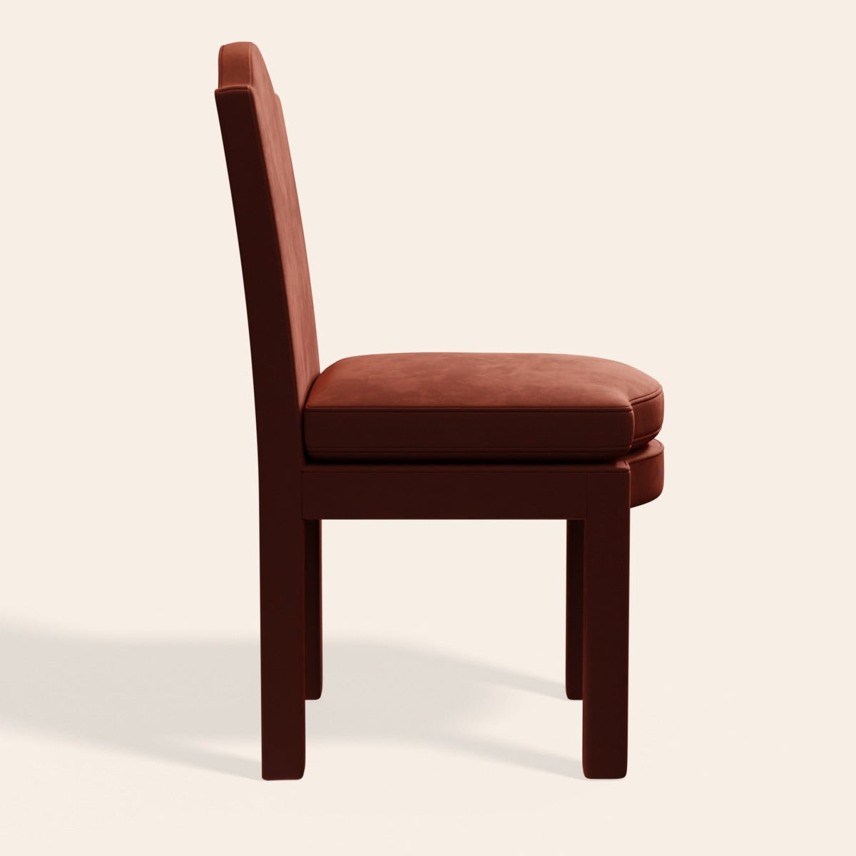 Set of 2 Leo Dining Chairs | Cinnamon Velvet