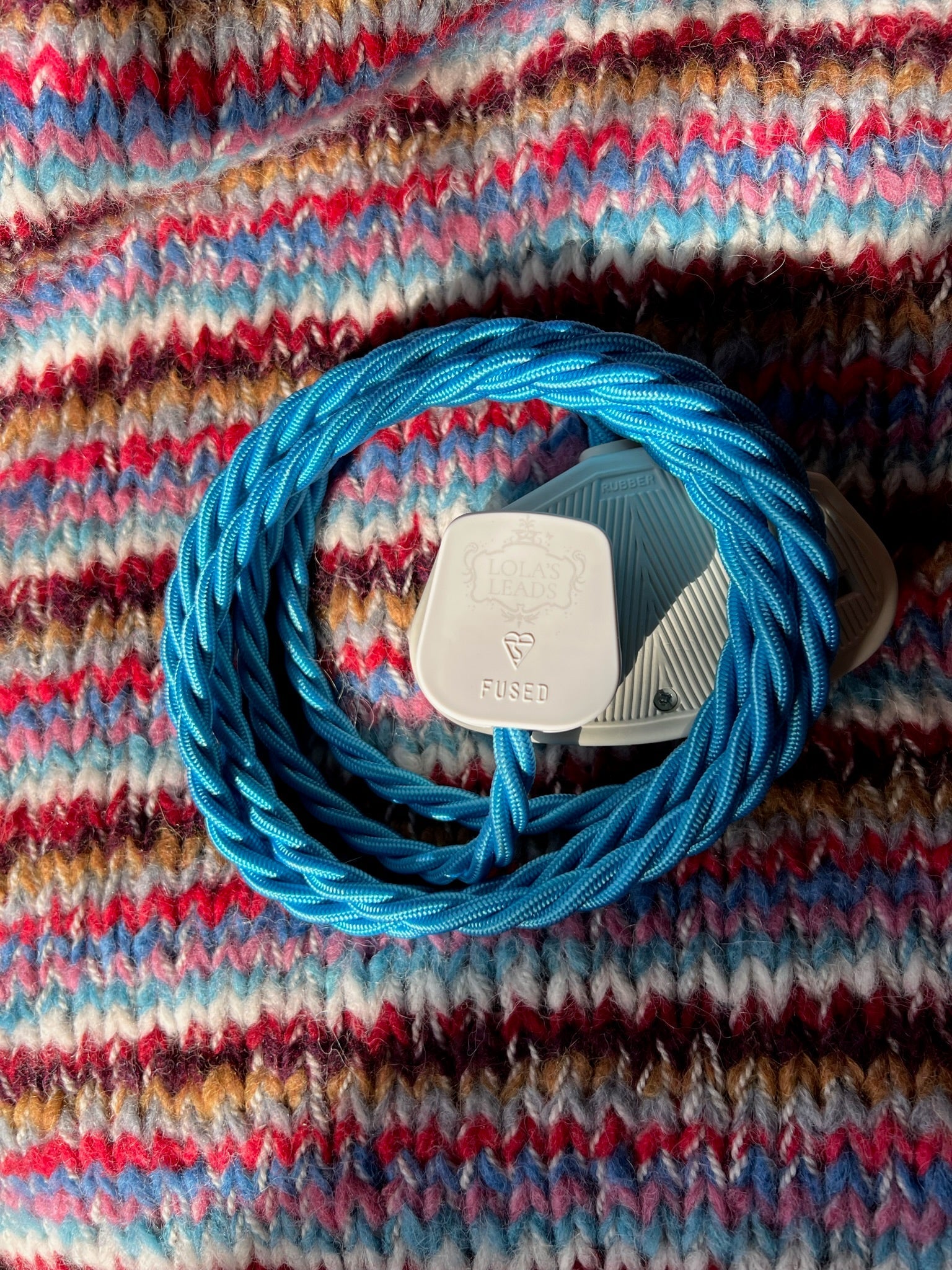 Azure - Lola's Leads Fabric Extension Cable