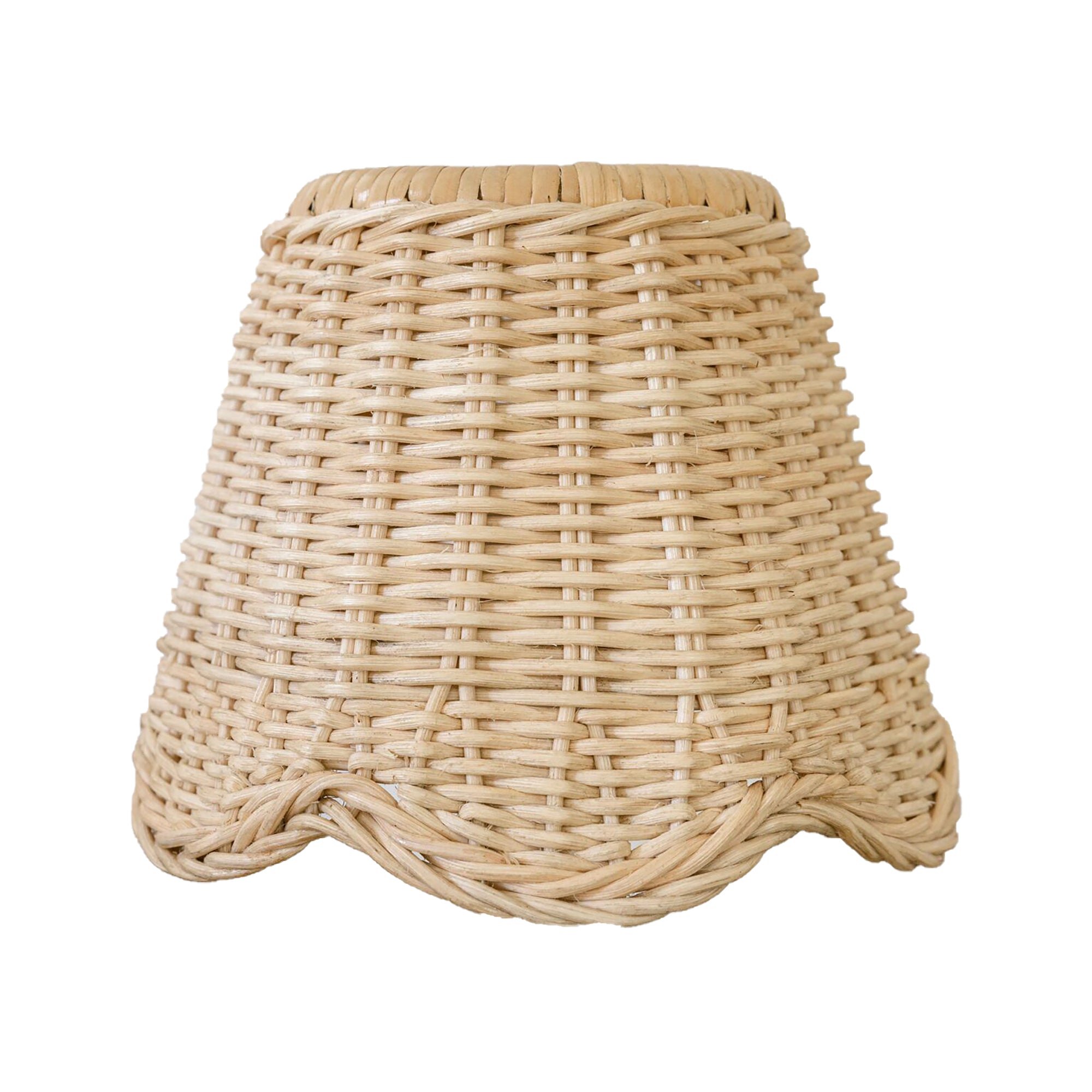 Mimi Rattan Scalloped Lampshade (Small)