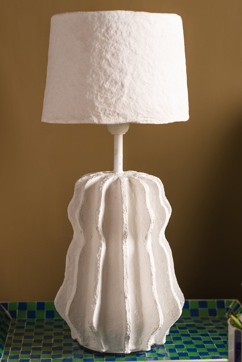 Natural Katran Pleats Lamp