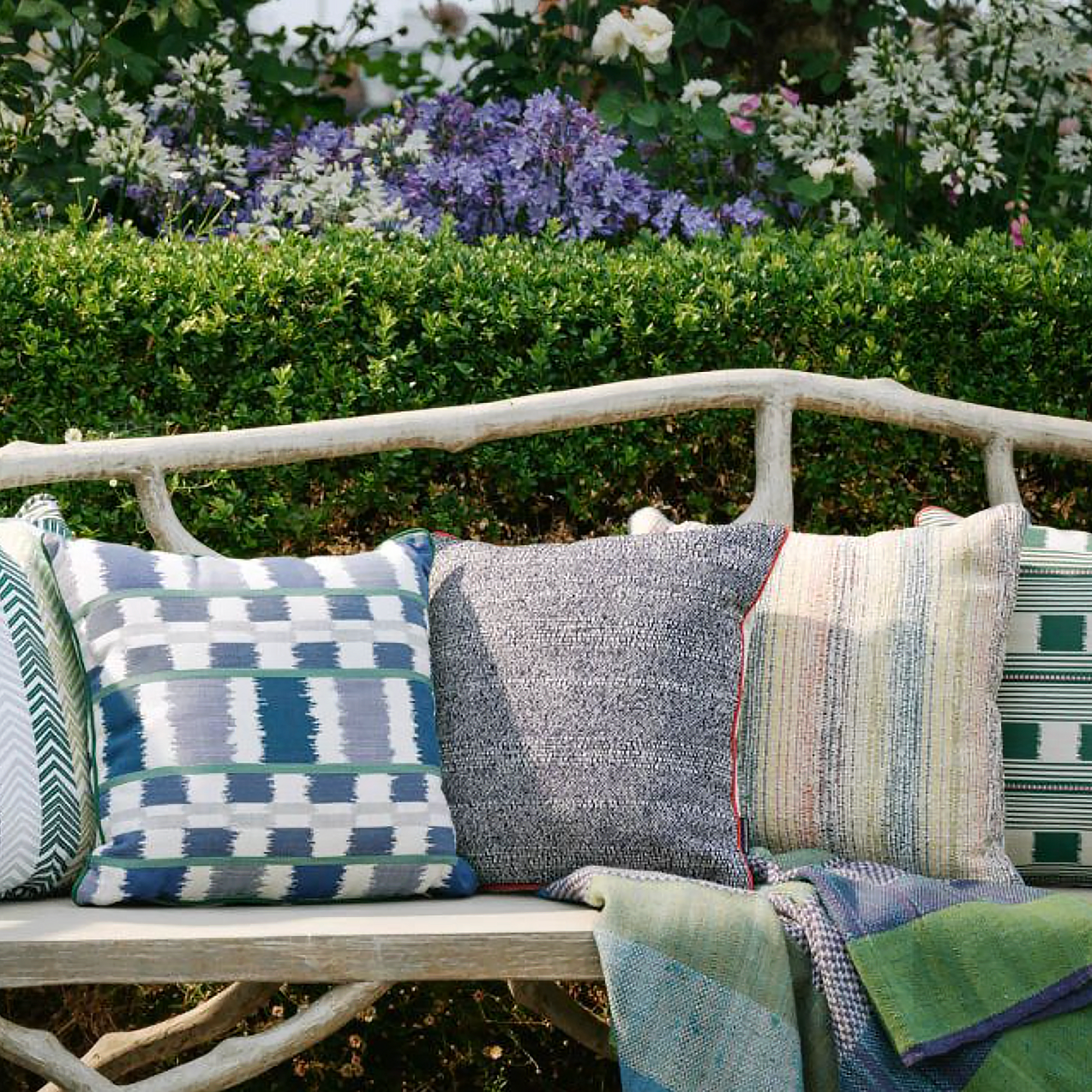Lapaz Outdoor Cushion | Blue