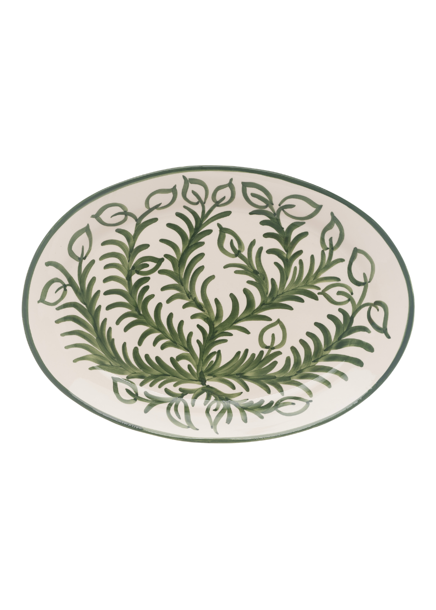 Large Green Vina Platter