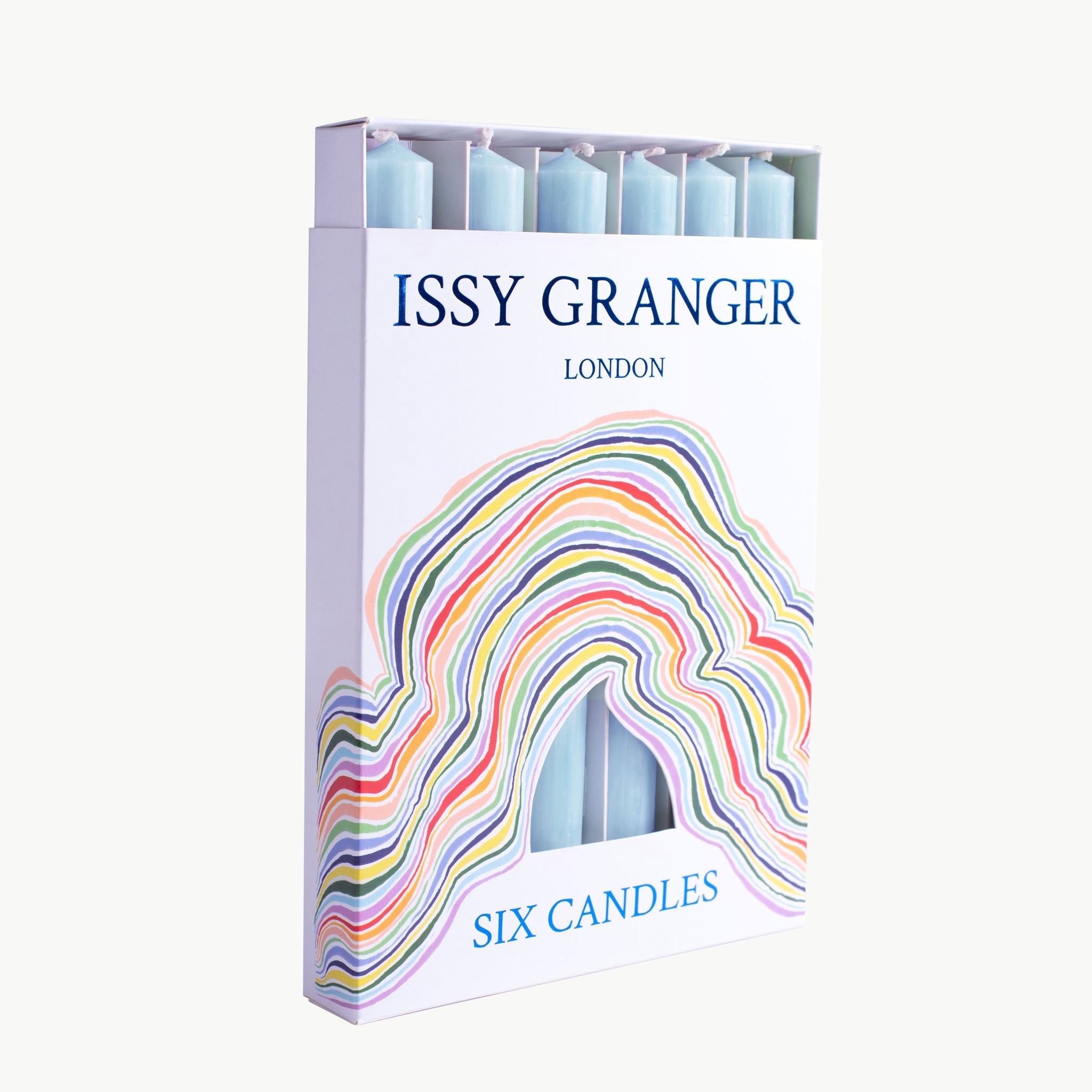 Larkspur Blue Dinner Candles