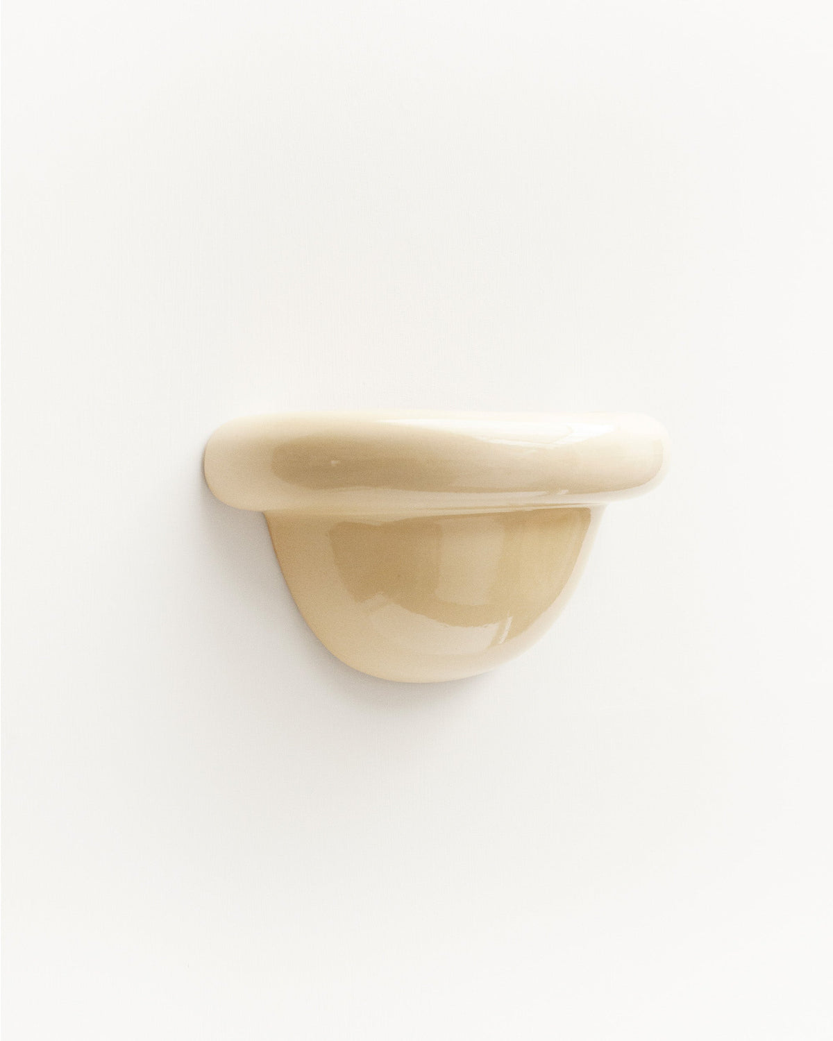 Redonda Uplight Ceramic Sconce Wall Light, Butter Yellow