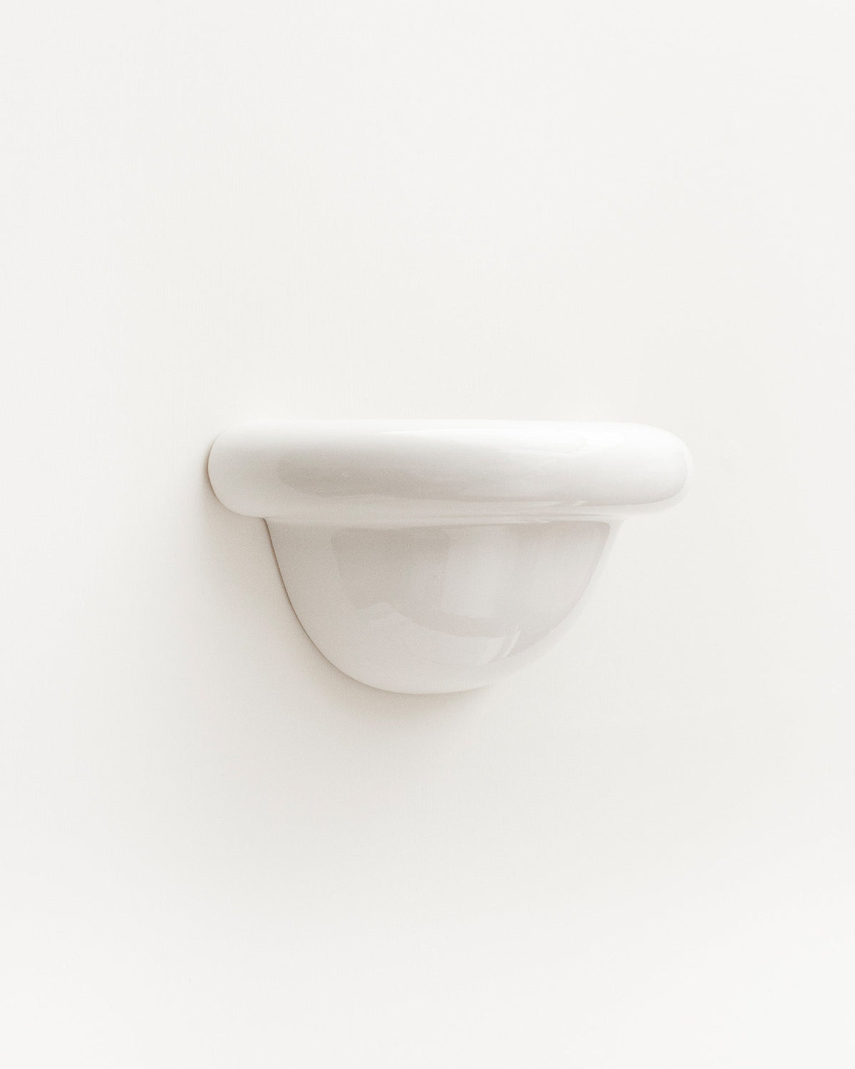 Redonda Uplight Ceramic Sconce Wall Light, White