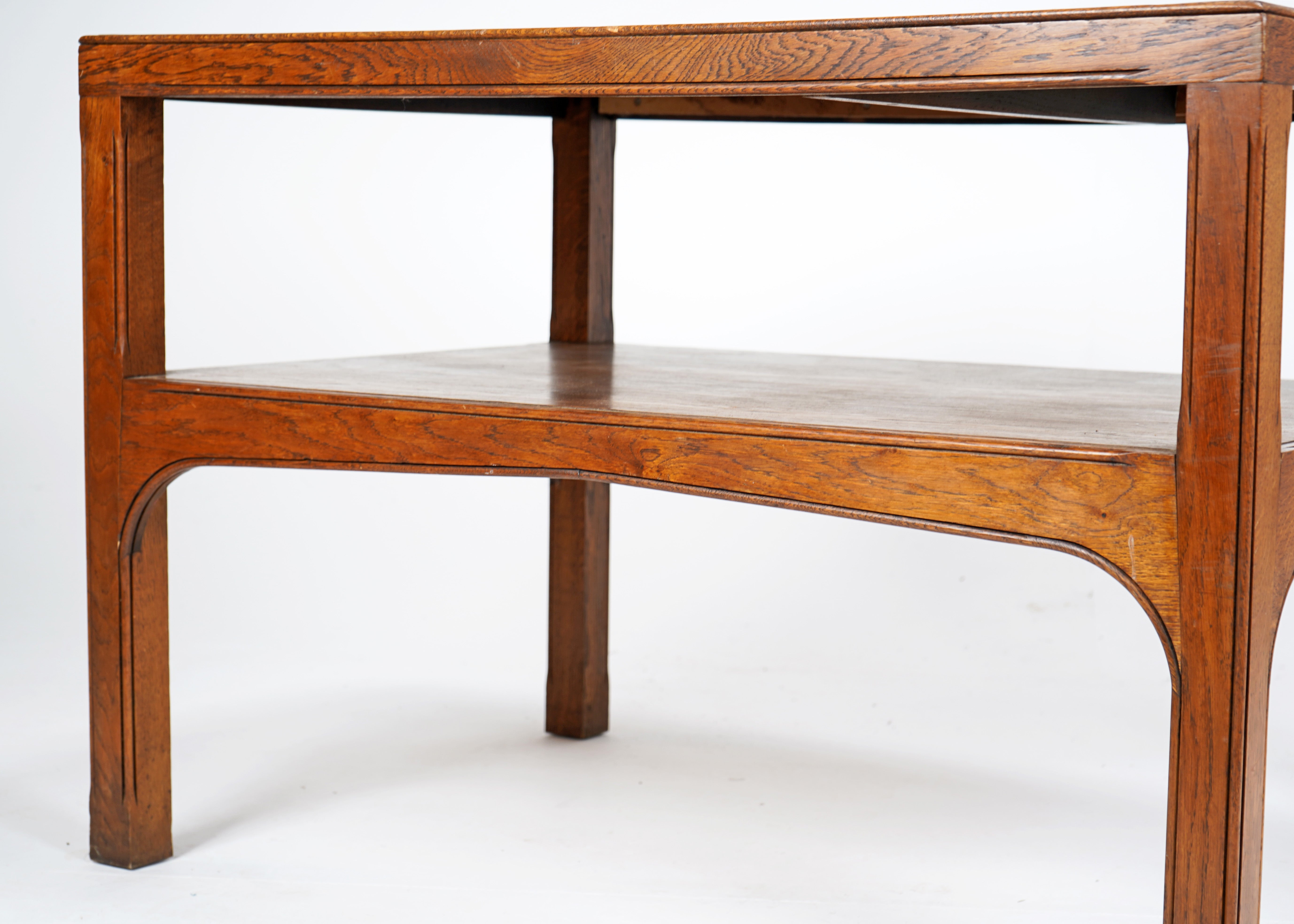 Antique Oak Drapers Table