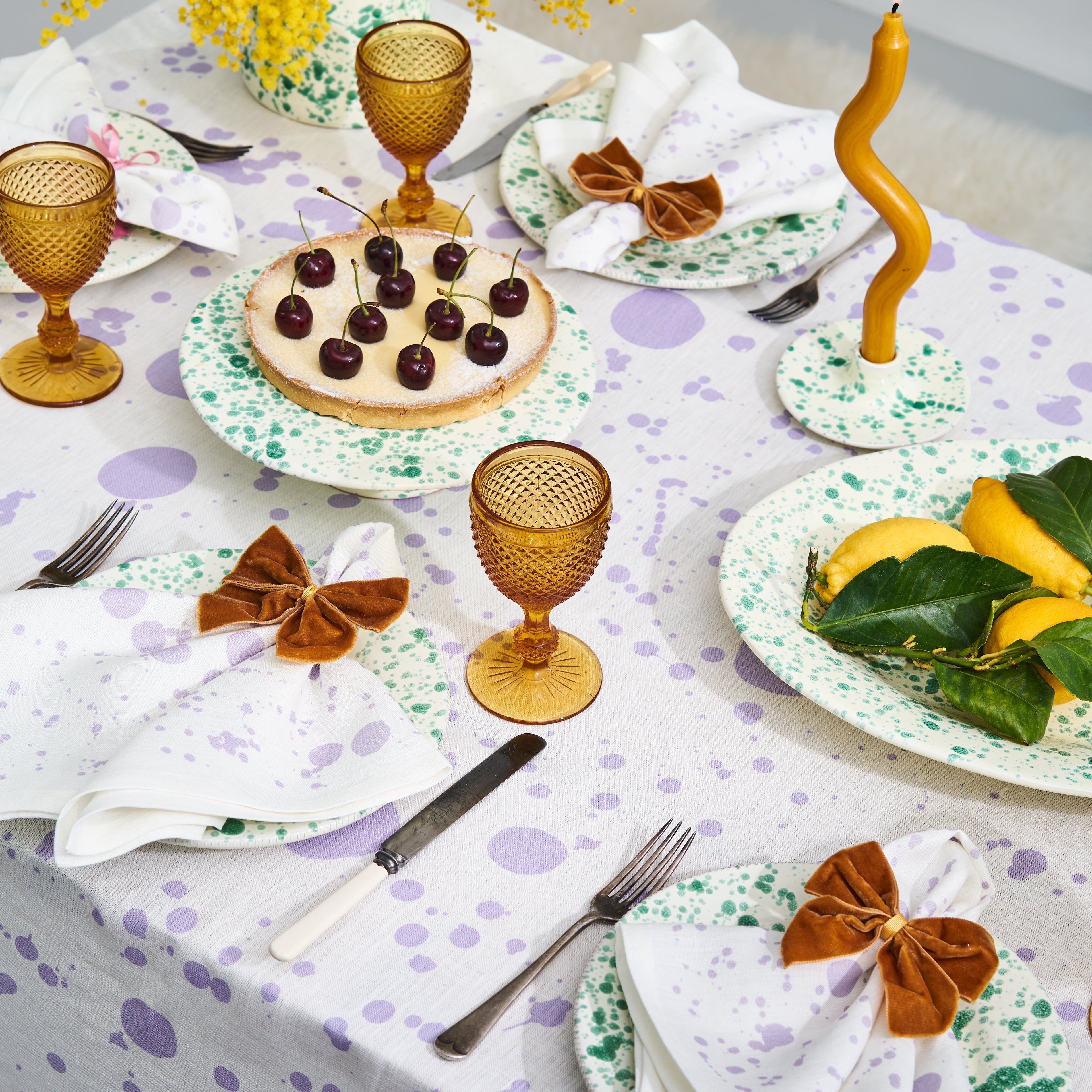Lilac Hot Pottery x Polkra Napkins