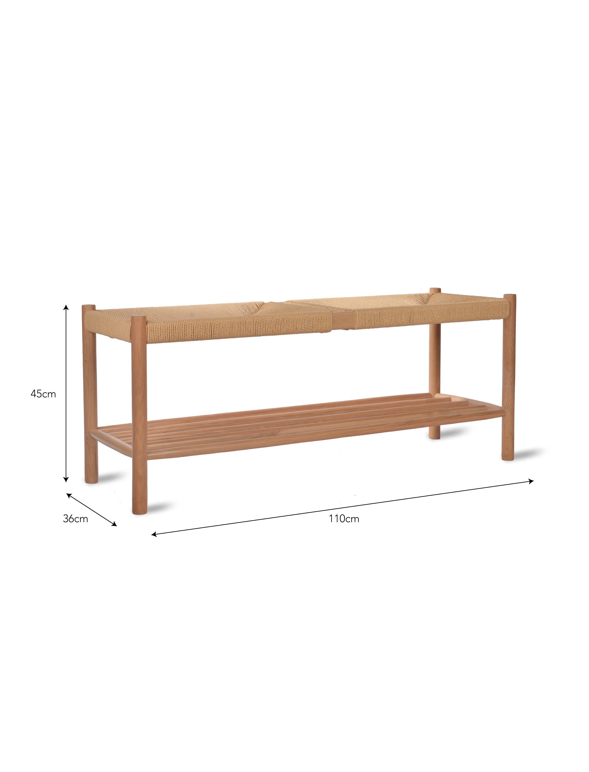 Longworth Hallway Bench Natural