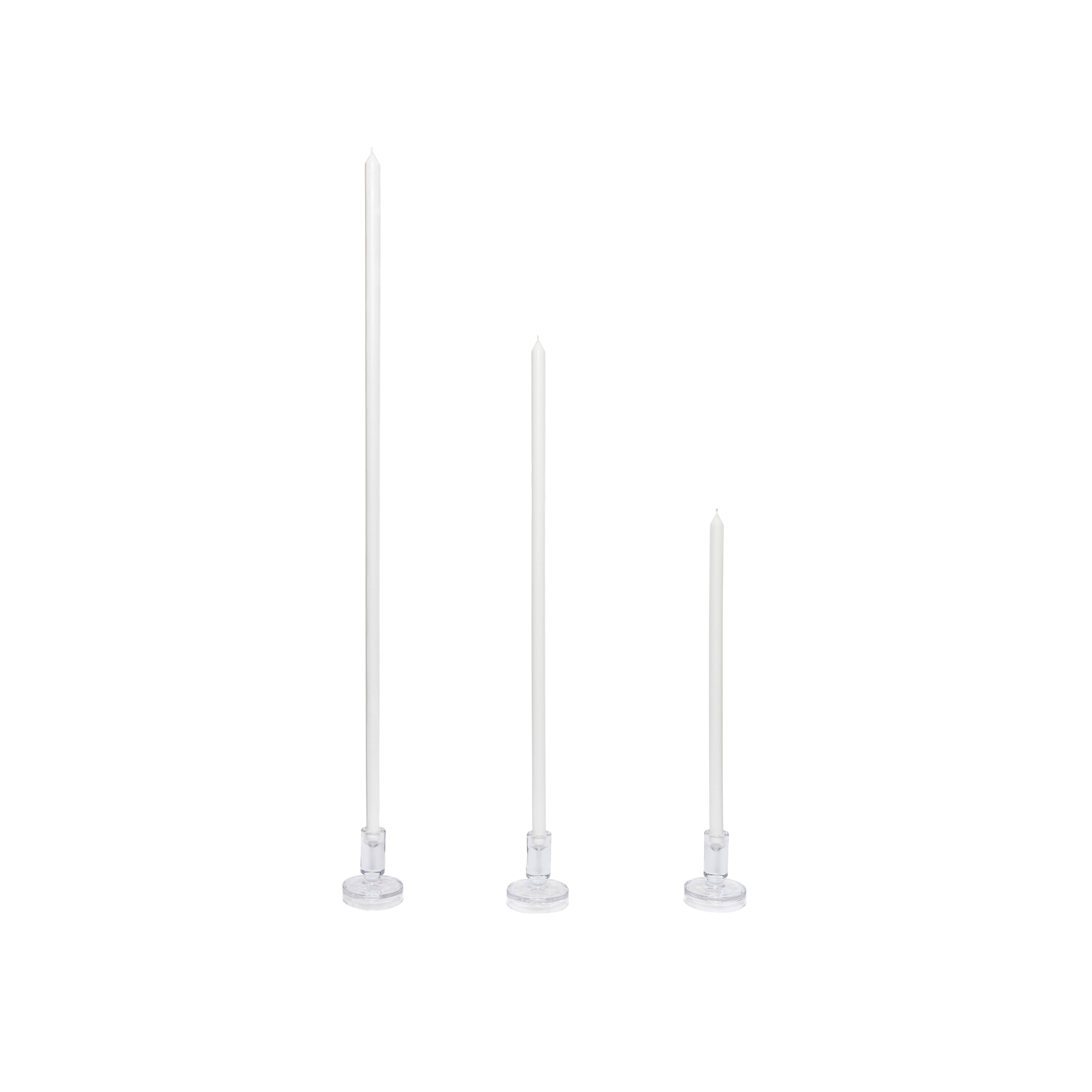 White Tapered Candle Pair