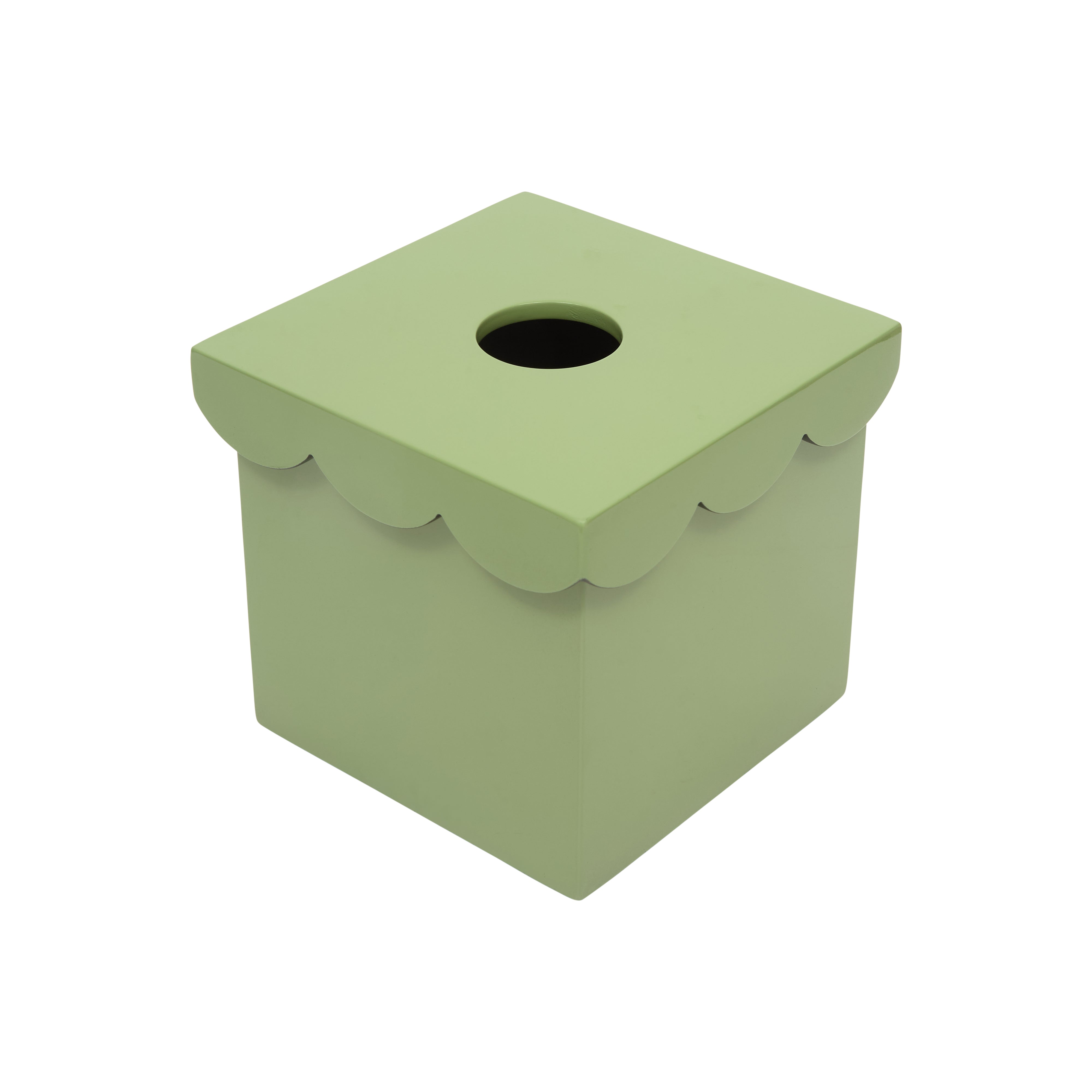 The Isabella Tissue Box in Green