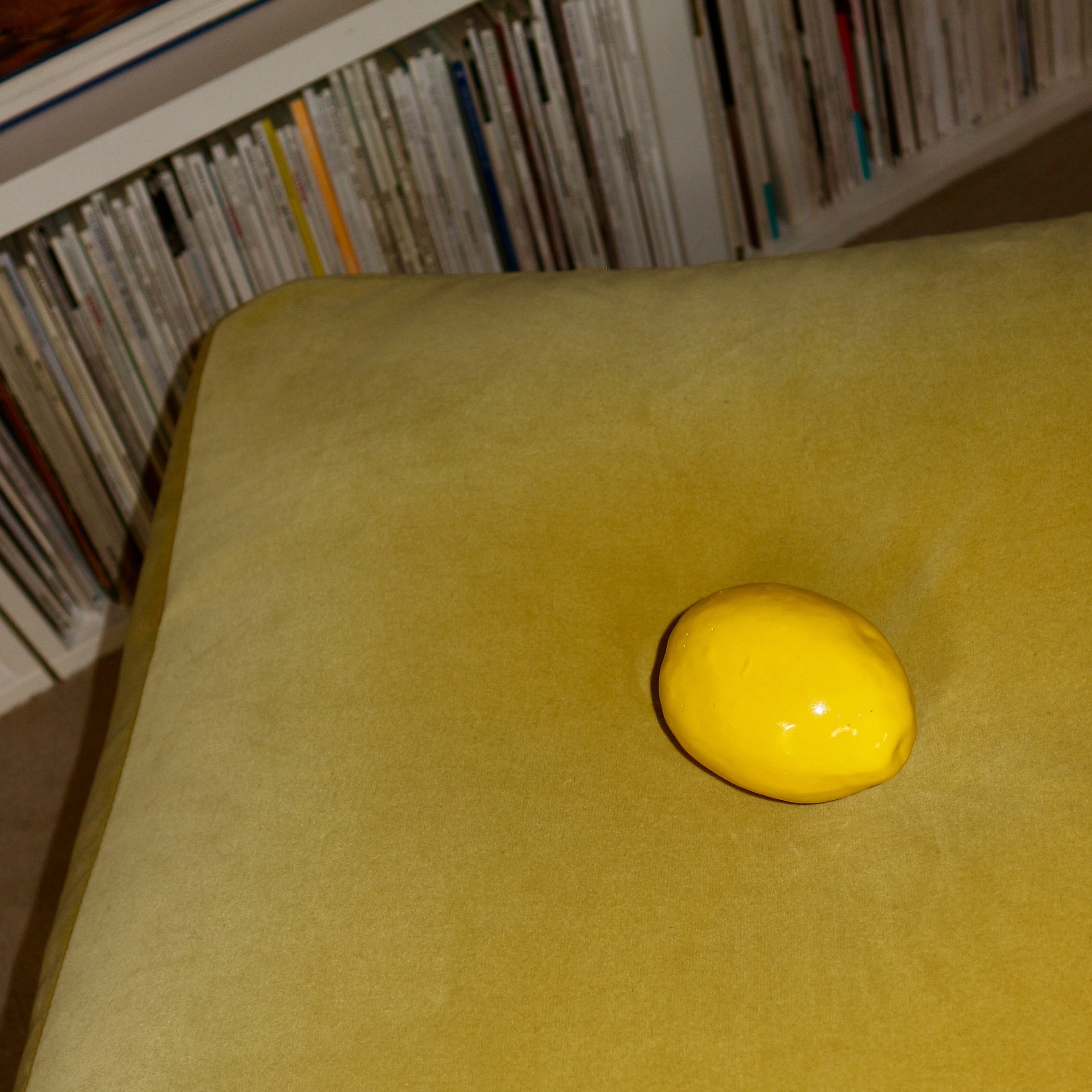 Handmade Ceramic Glazed Lemon Decorative
