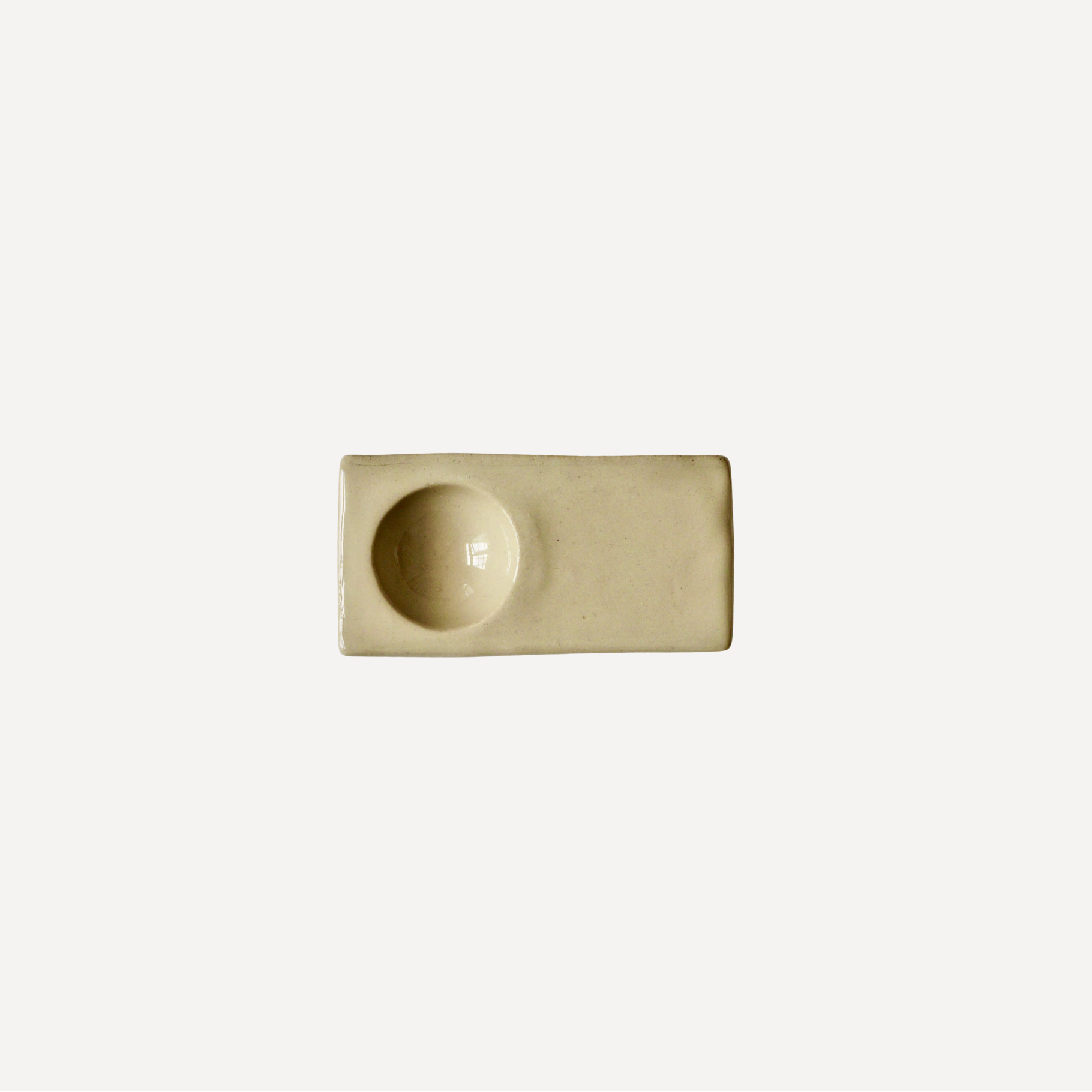 Handmade Rectangular Egg Cup | Natural