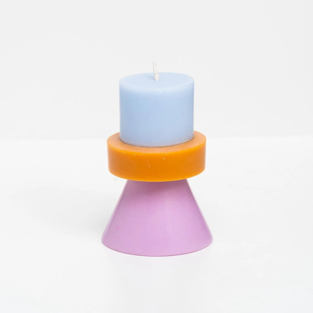 Stack Candle Mini | Sky, Caramel & Violet