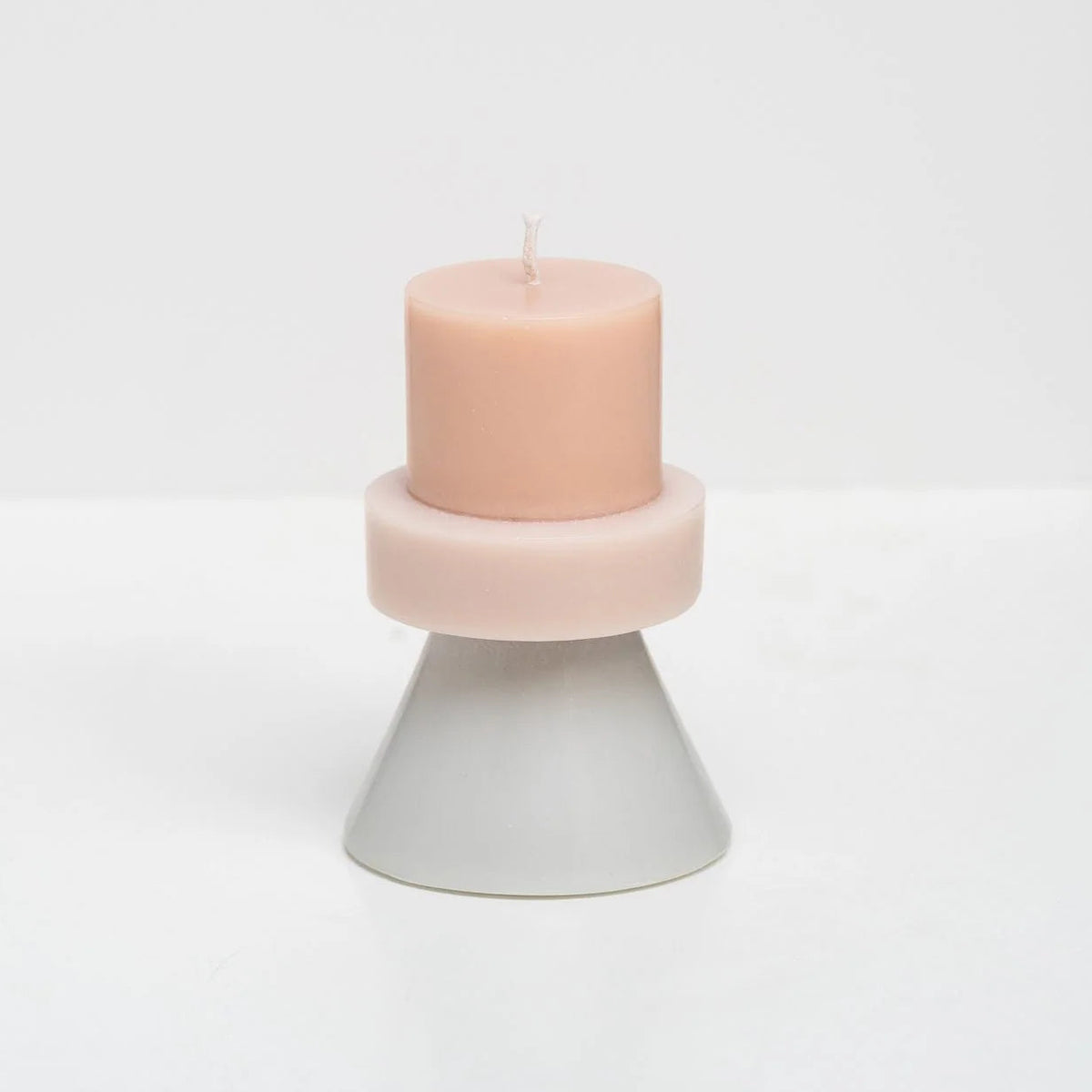 Stack Candle Mini | Lavender, Peach & Pale Pink