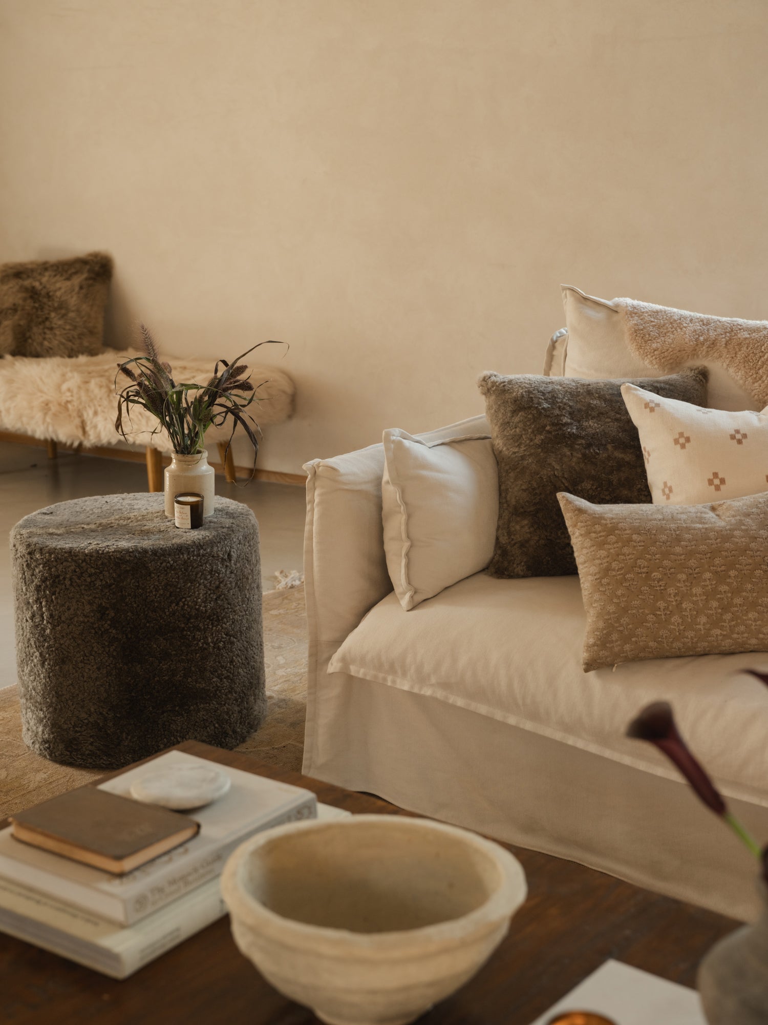 Shearling Cushion | Mist