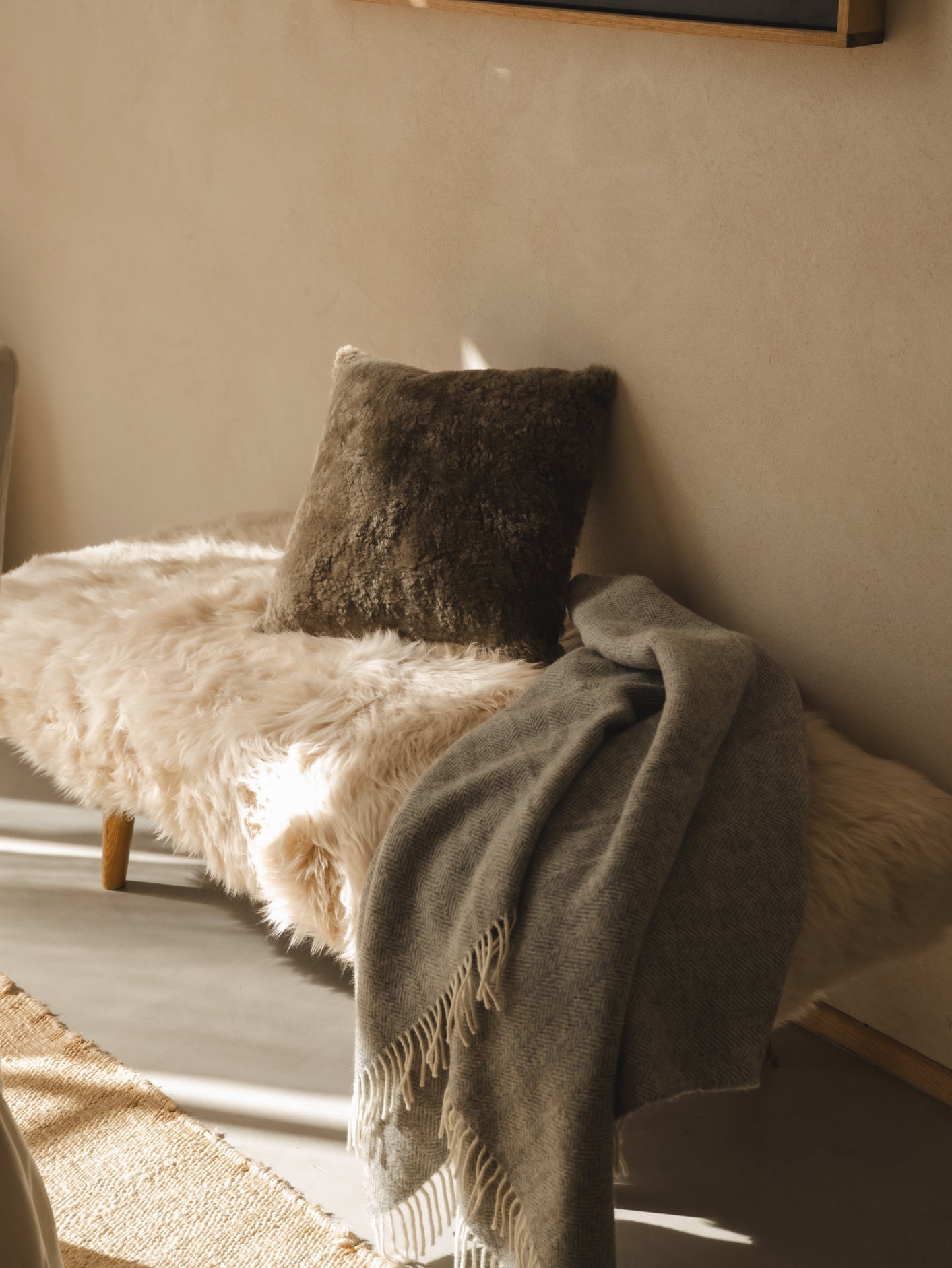 Shearling Cushion | Mist