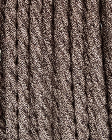 Mocha Linen - Lola's Leads Fabric Extension Cable