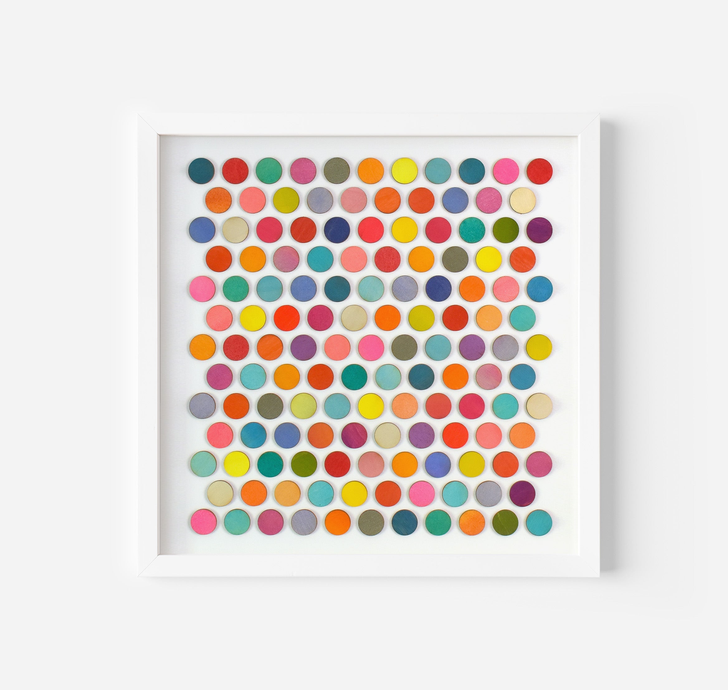 One Hundred And Thirty Seven Painted Dots Collage