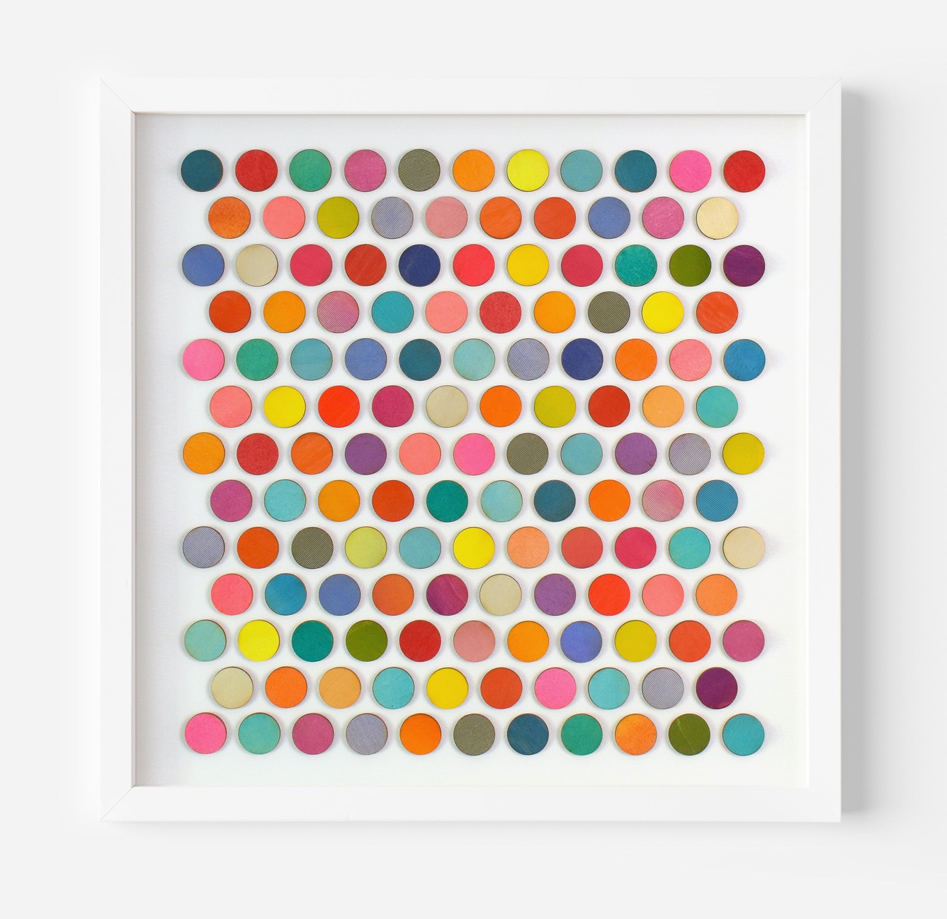 One Hundred And Thirty Seven Painted Dots Collage