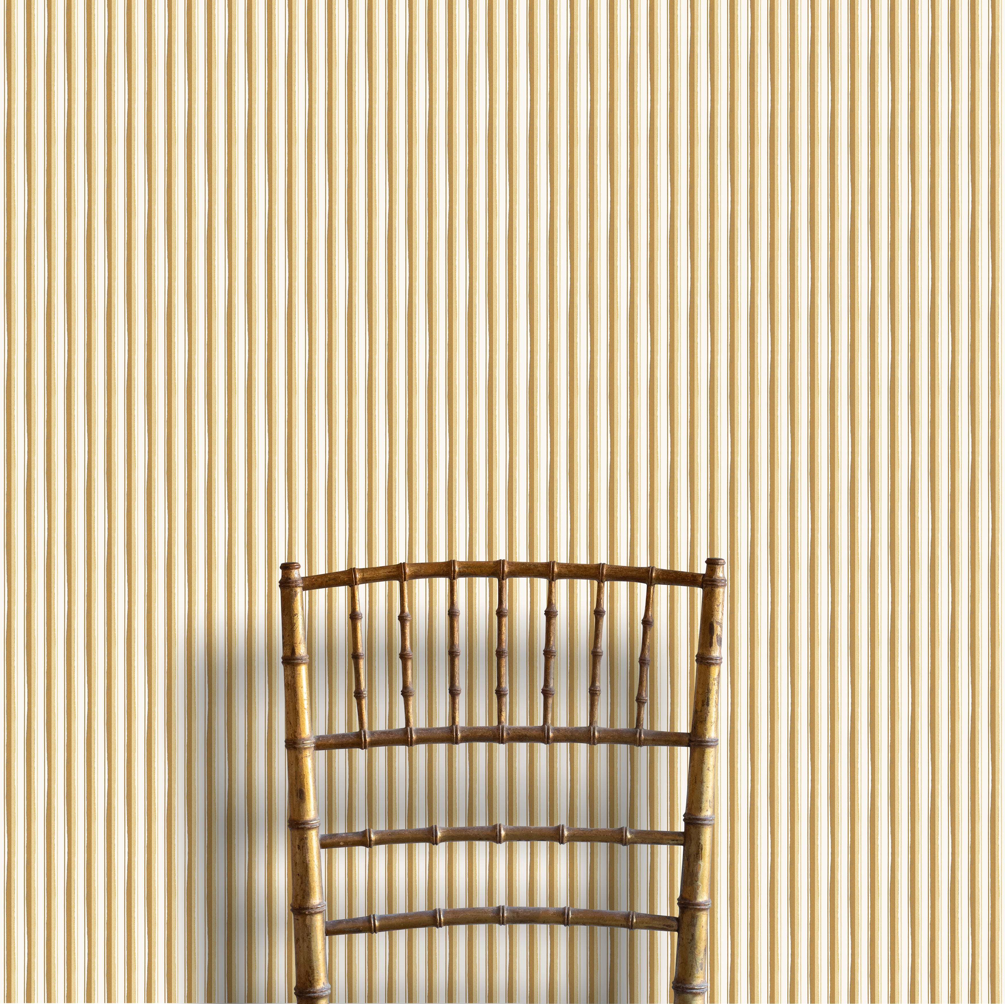 MODERN TICKING WALLPAPER // ochre