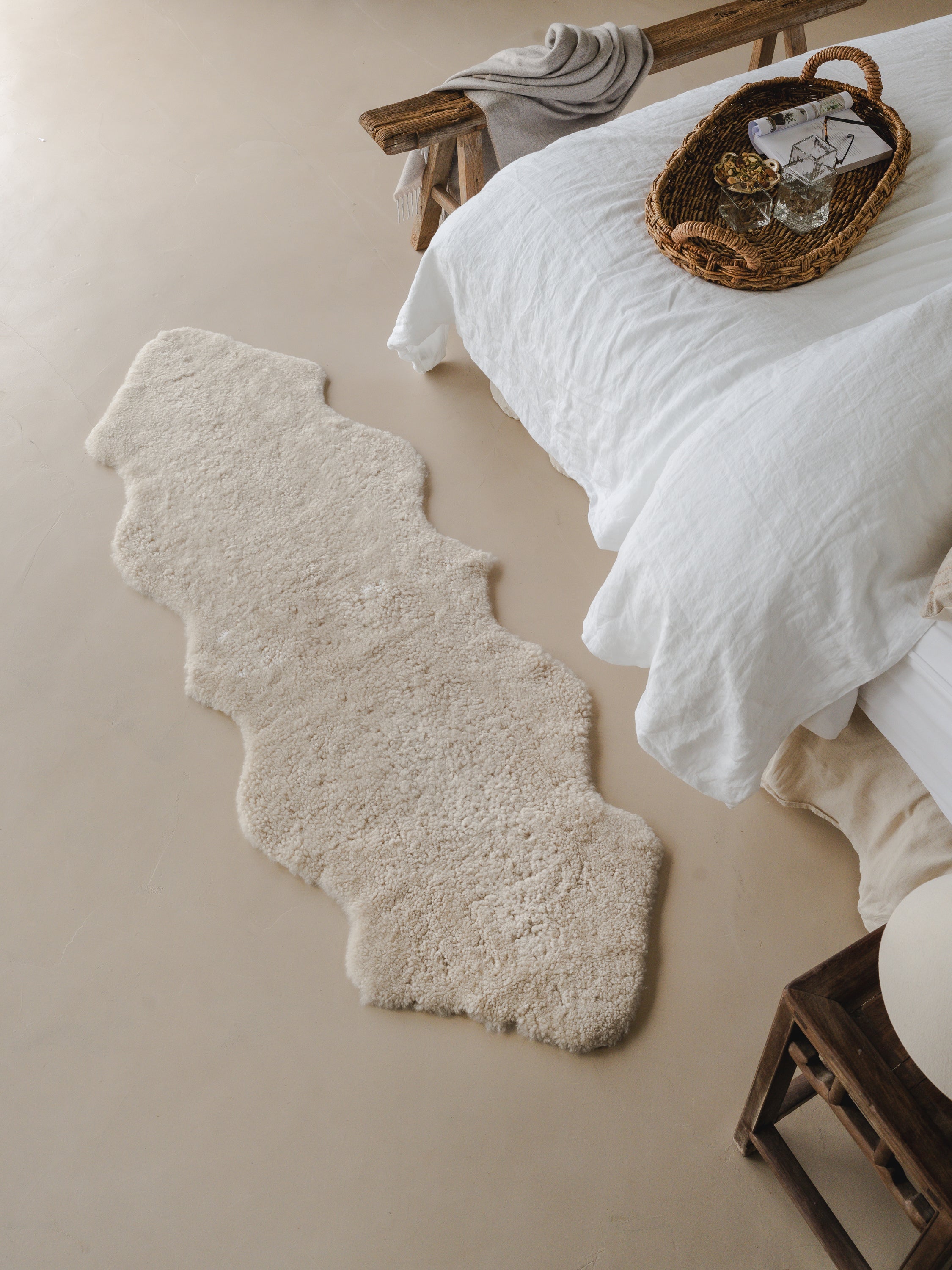 Double Shearling Rug | Moonlight