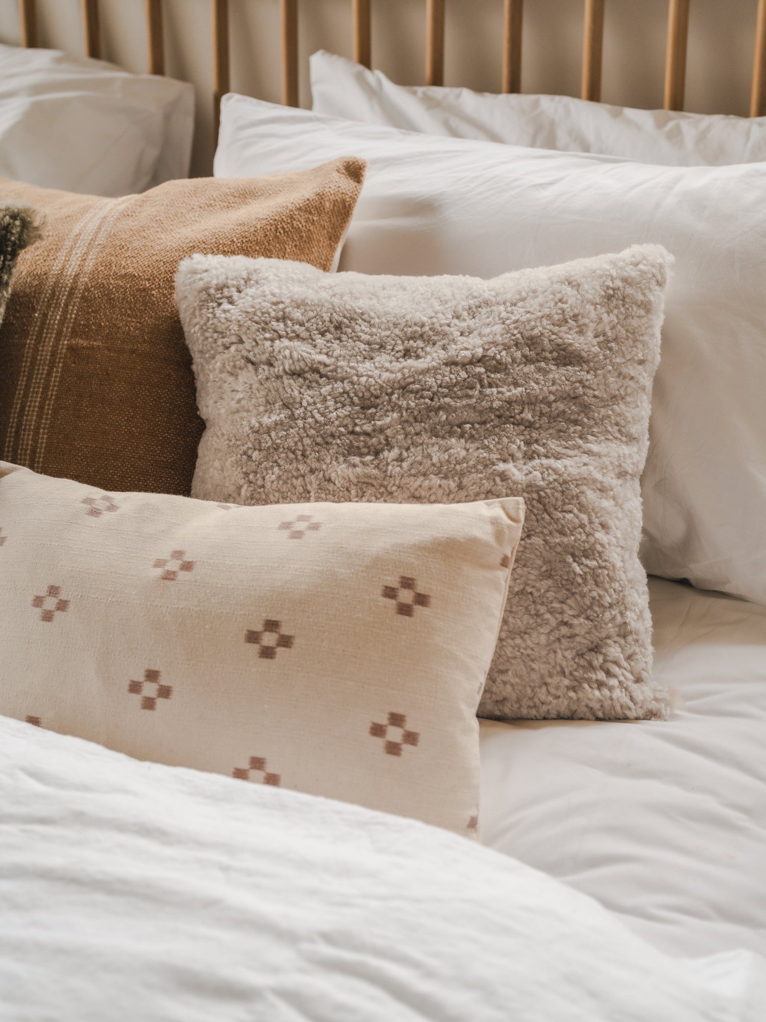 Shearling Cushion - Moonlight