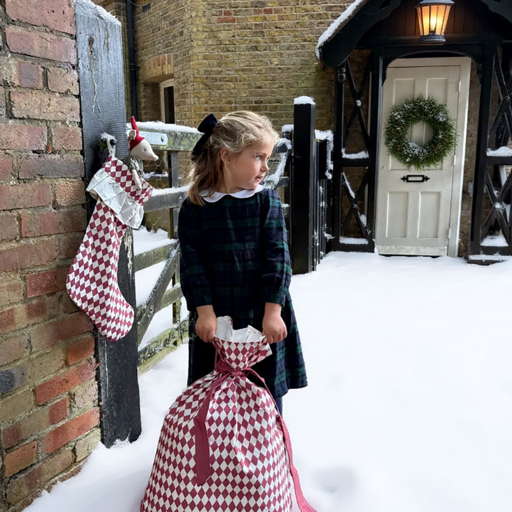 Harlequin Santa Sack - Mulled Wine