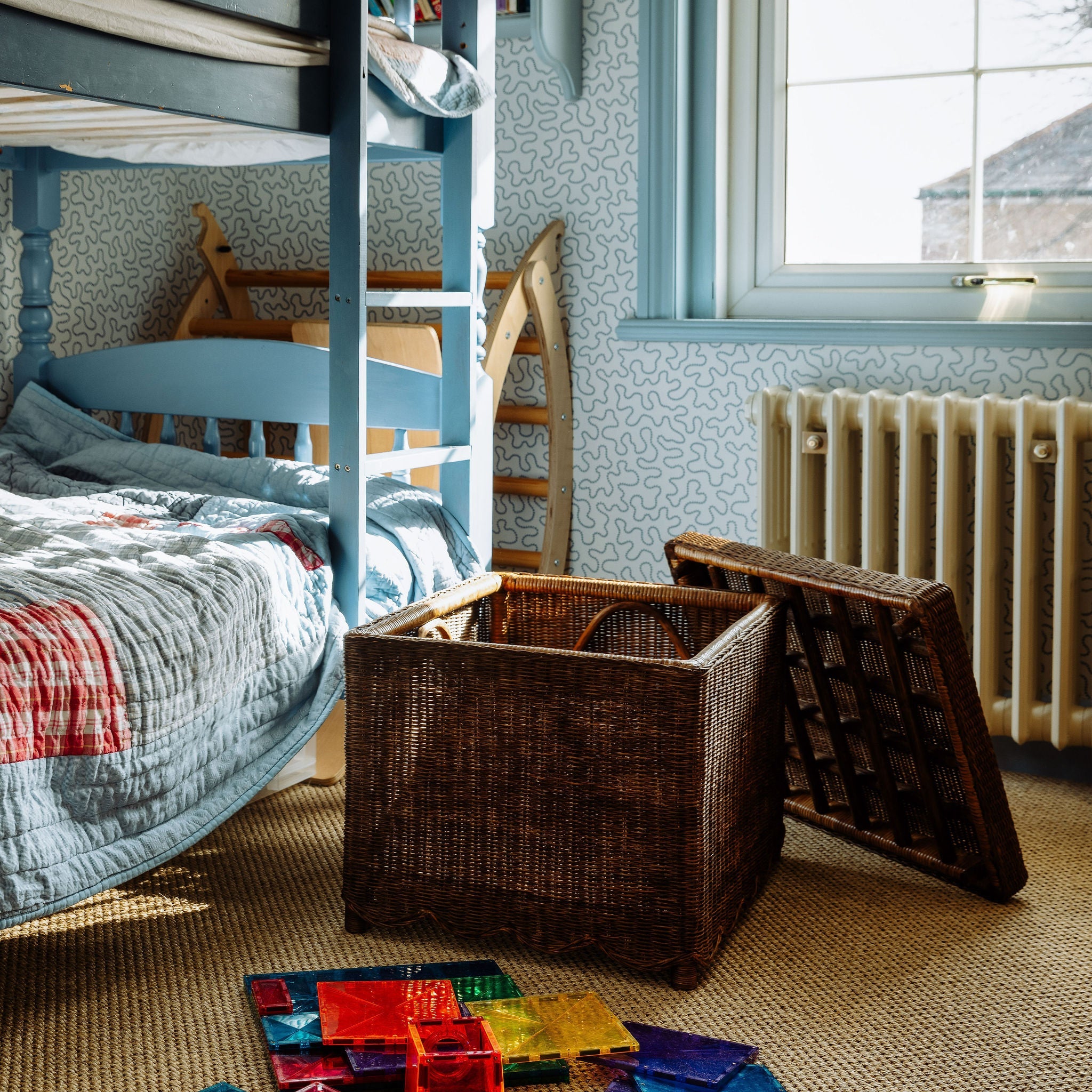 Nina Rattan Scalloped Ottoman