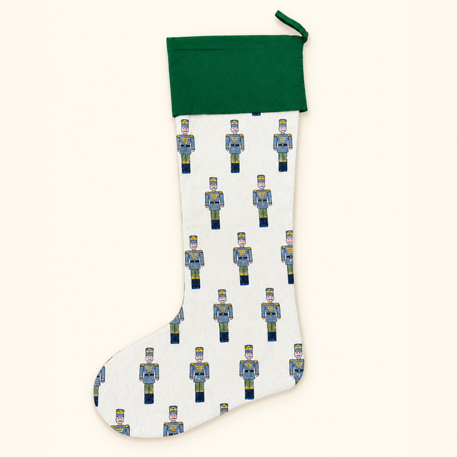 Toy Soldier Christmas Stocking | Green