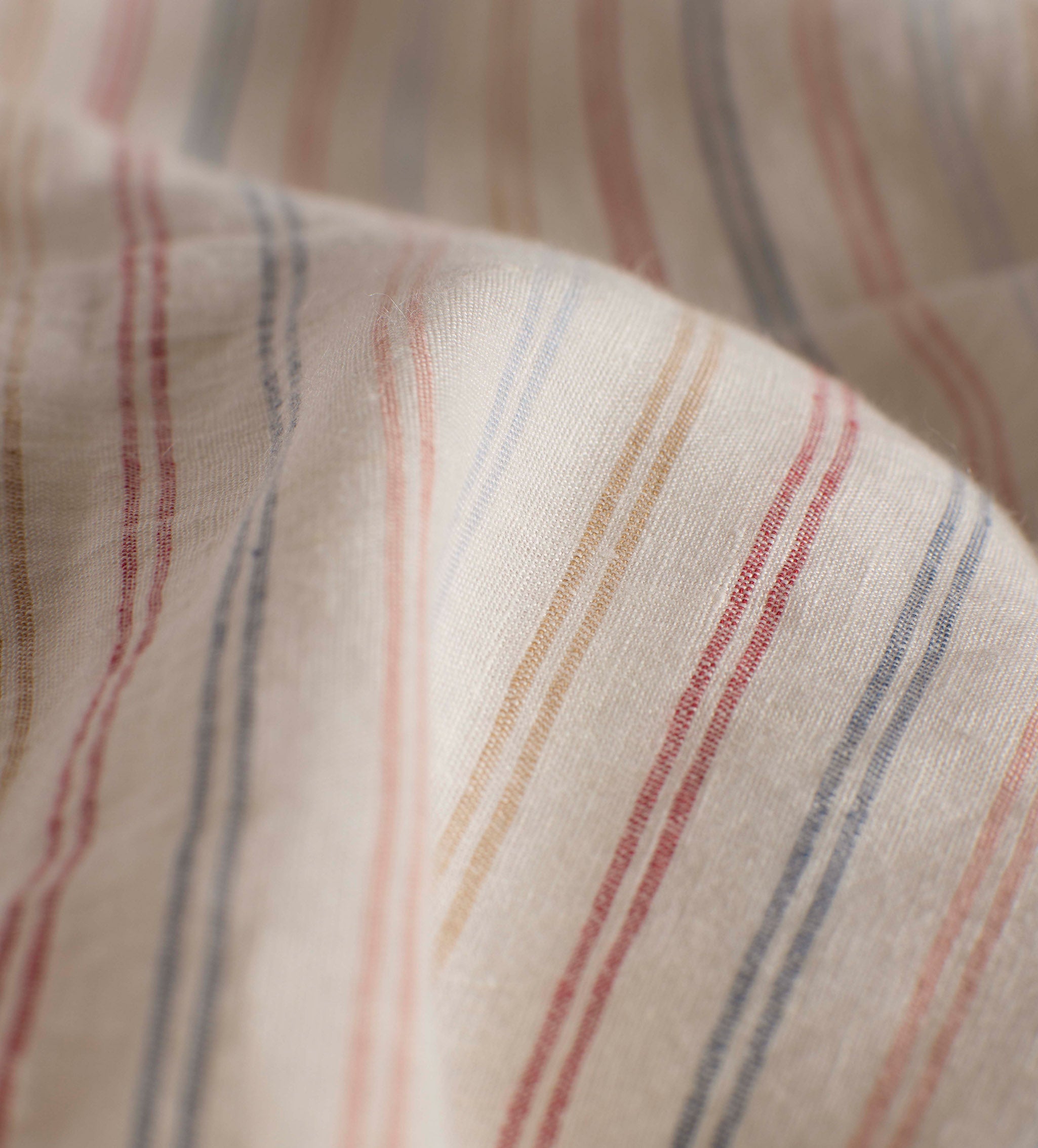 Olivia Stripe 100% Linen Pillowcase