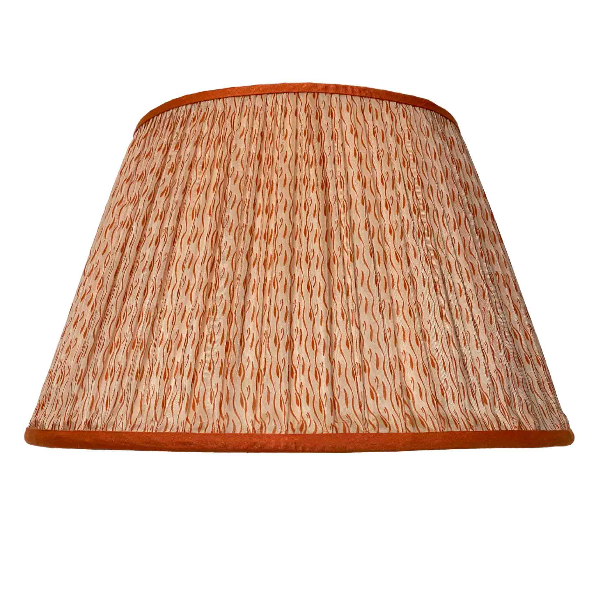 Orange tadpole light silk lampshade