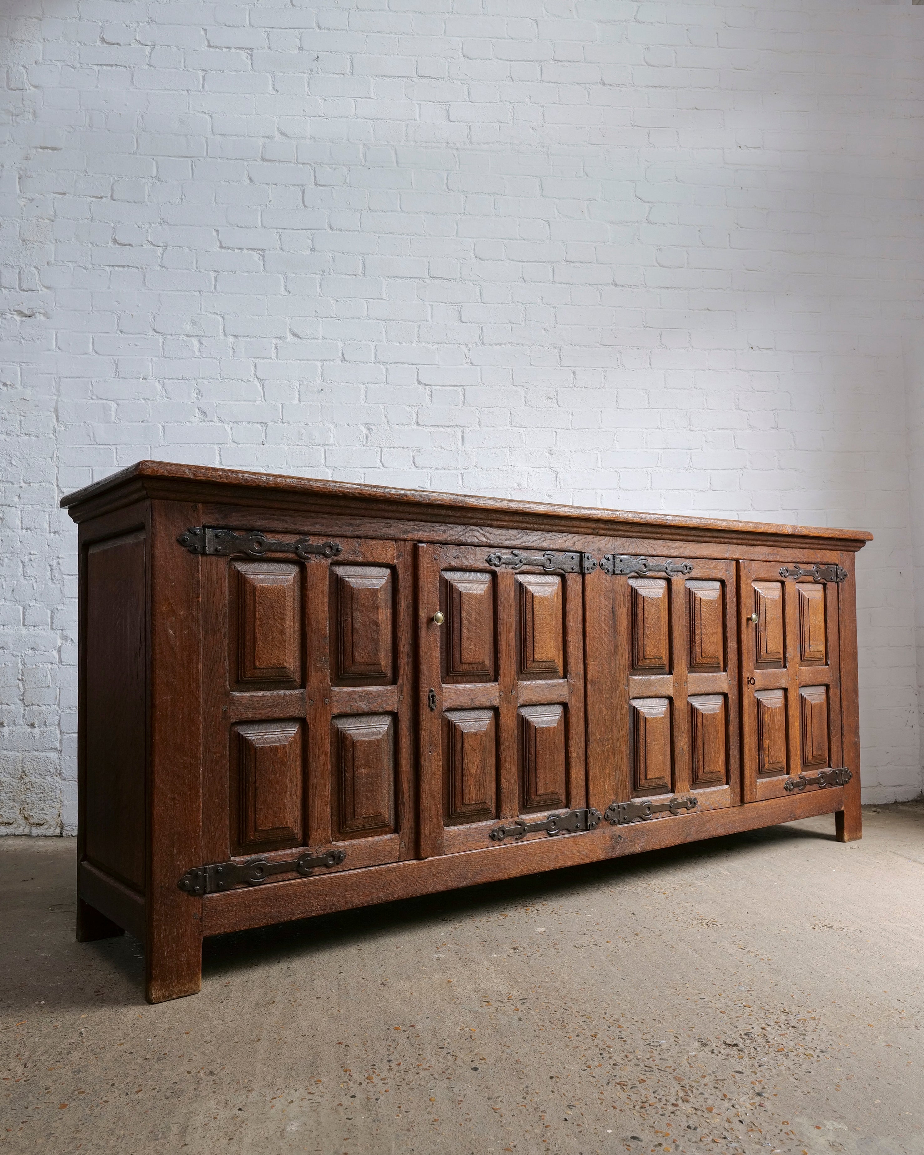 Northern Spanish Brutalist Sideboard in Oak