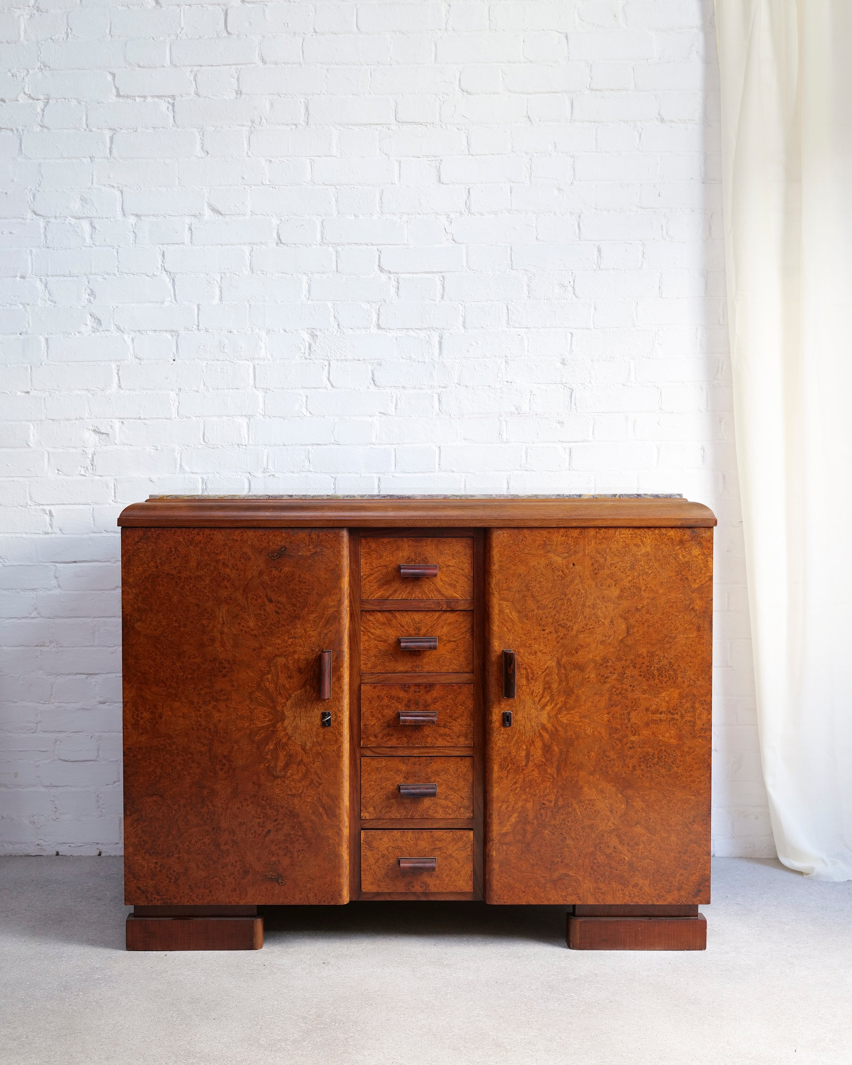 Art Deco Walnut Sideboard