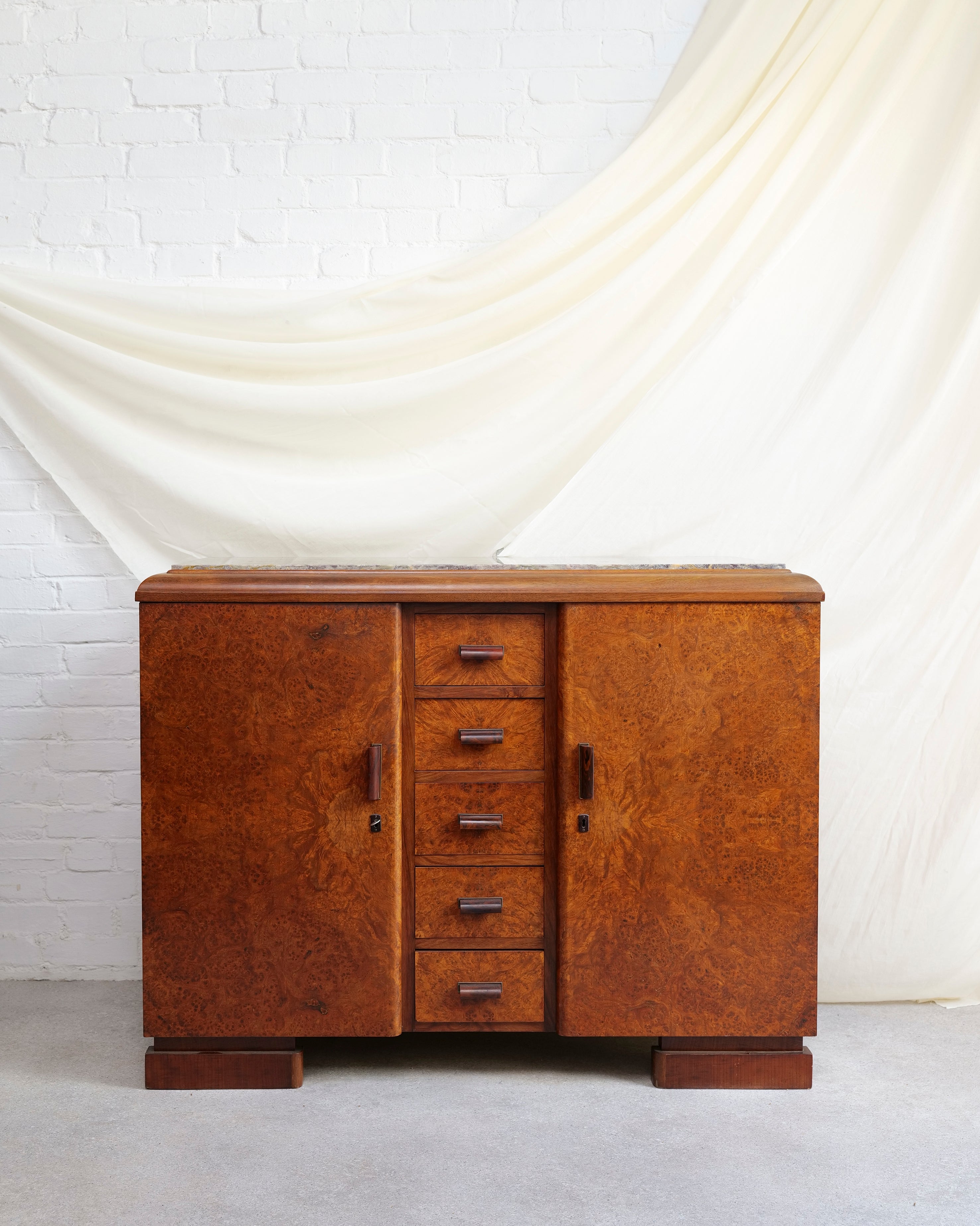 Art Deco Walnut Sideboard