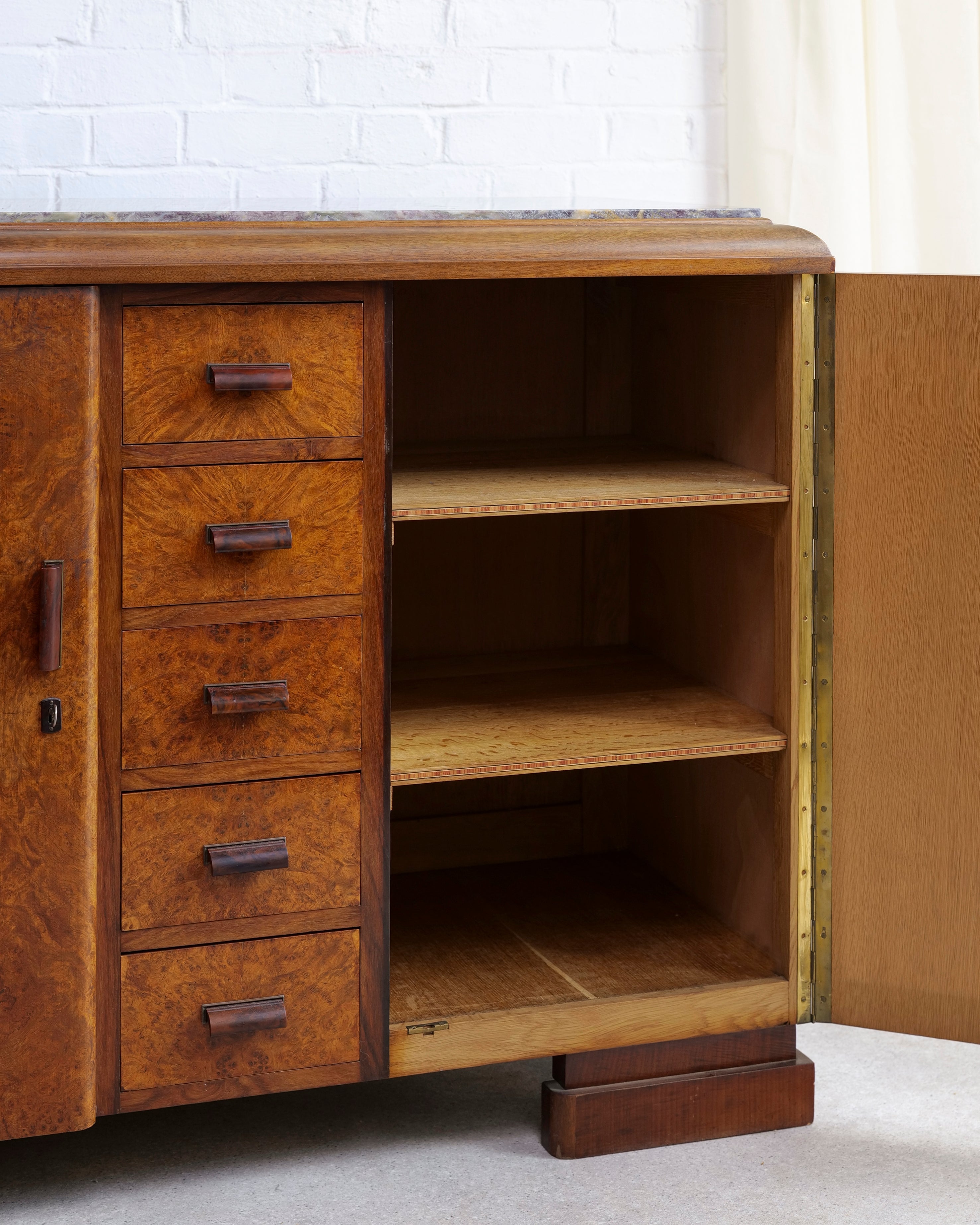 Art Deco Walnut Sideboard